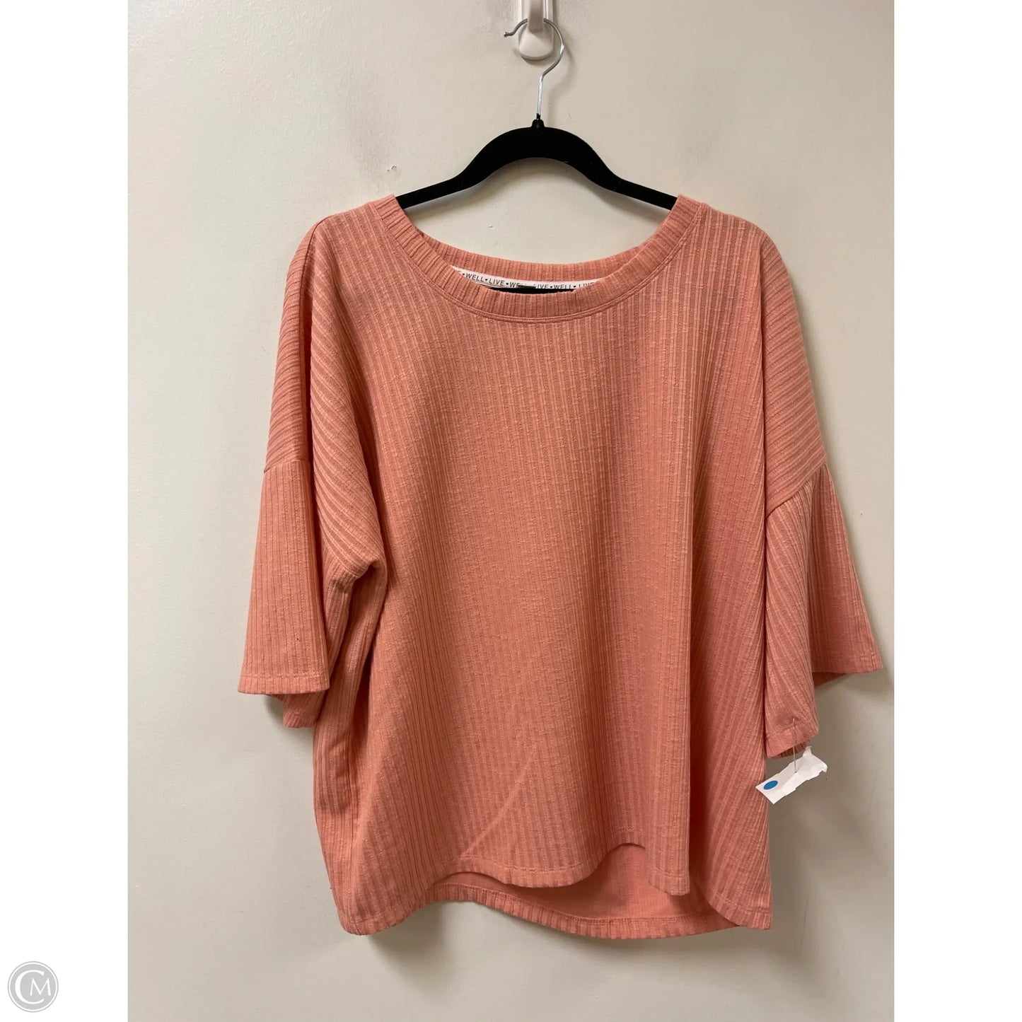 Top Short Sleeve By Cato In Orange, Size: Xl