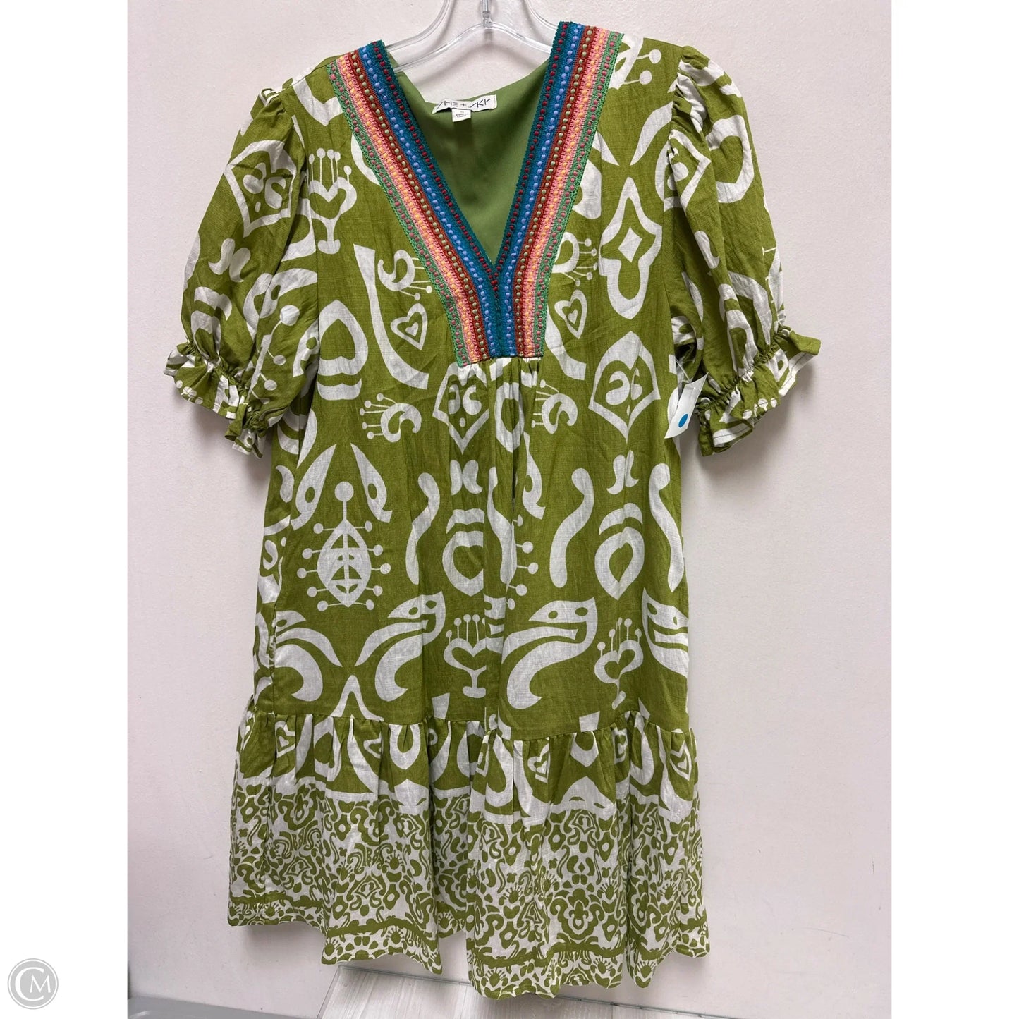 Dress Casual Midi By She + Sky In Green, Size: S