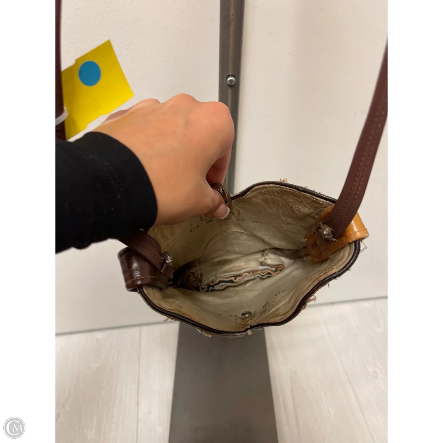 Crossbody Leather By Clothes Mentor, Size: Medium