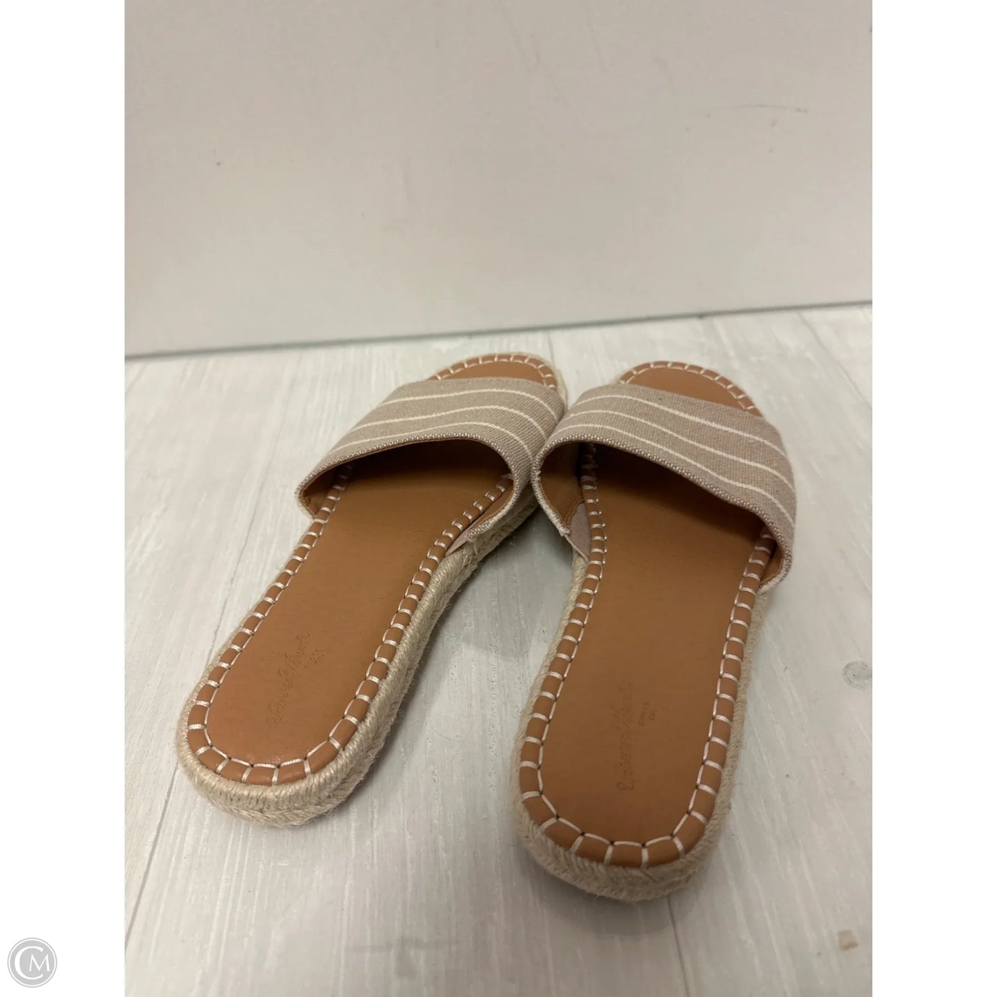 Sandals Flats By Universal Thread In Tan, Size: 9.5