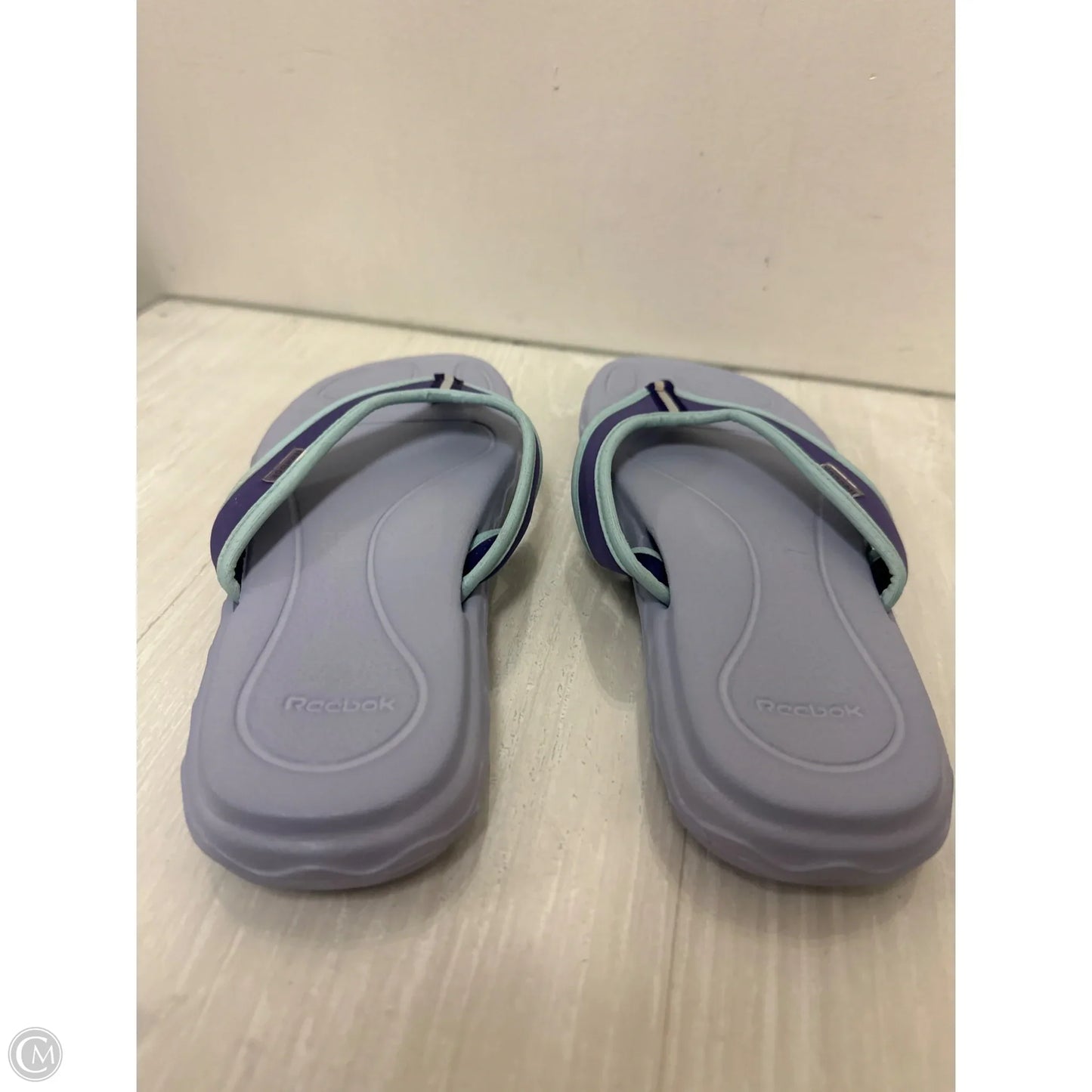 Sandals Flip Flops By Reebok In Purple, Size: 9
