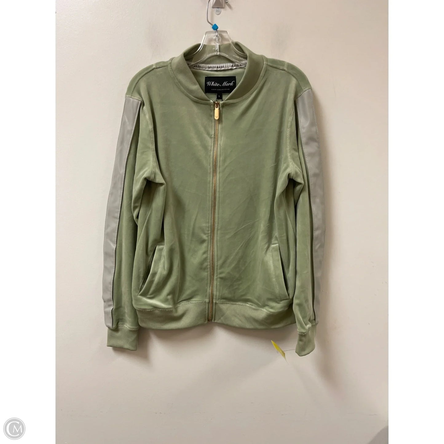 Jacket Fleece By White Mark In Green, Size: L