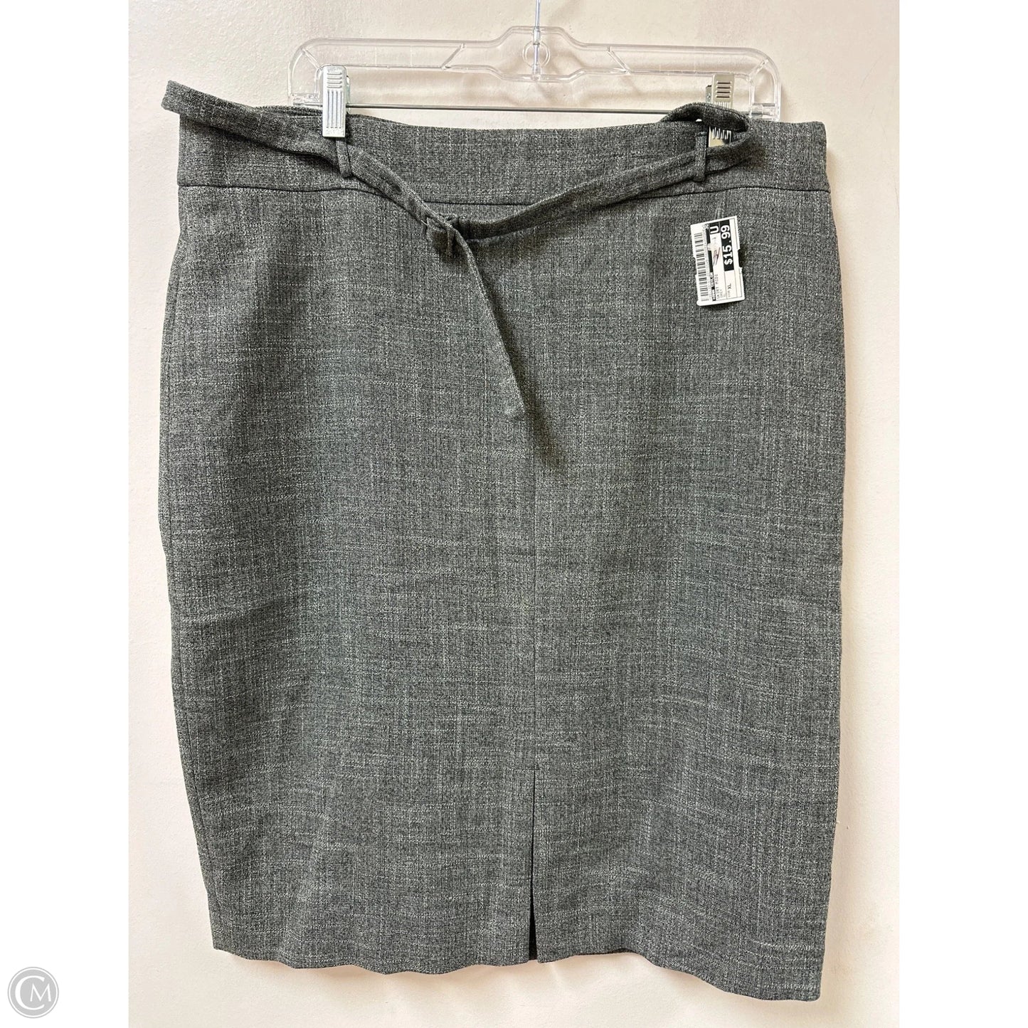 Skirt Midi By Ann Taylor In Grey, Size: Xl