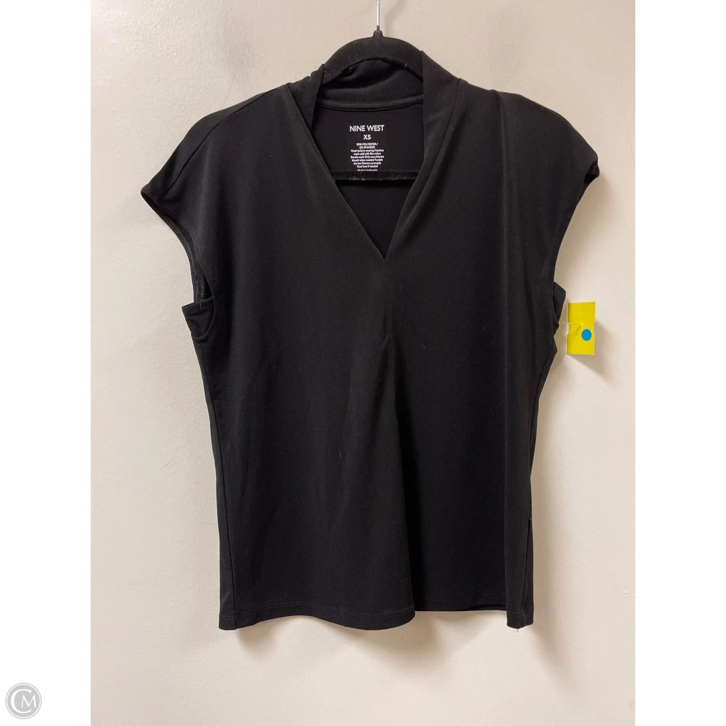 Top Sleeveless By Nine West In Black, Size: Xs