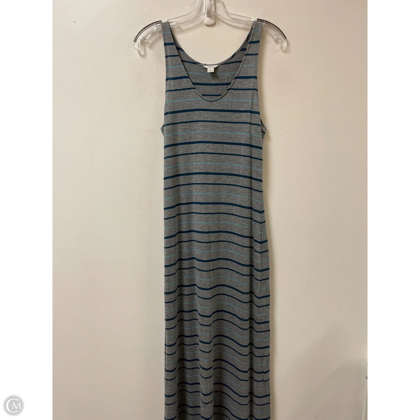 Dress Casual Maxi By Fossil In Grey, Size: M