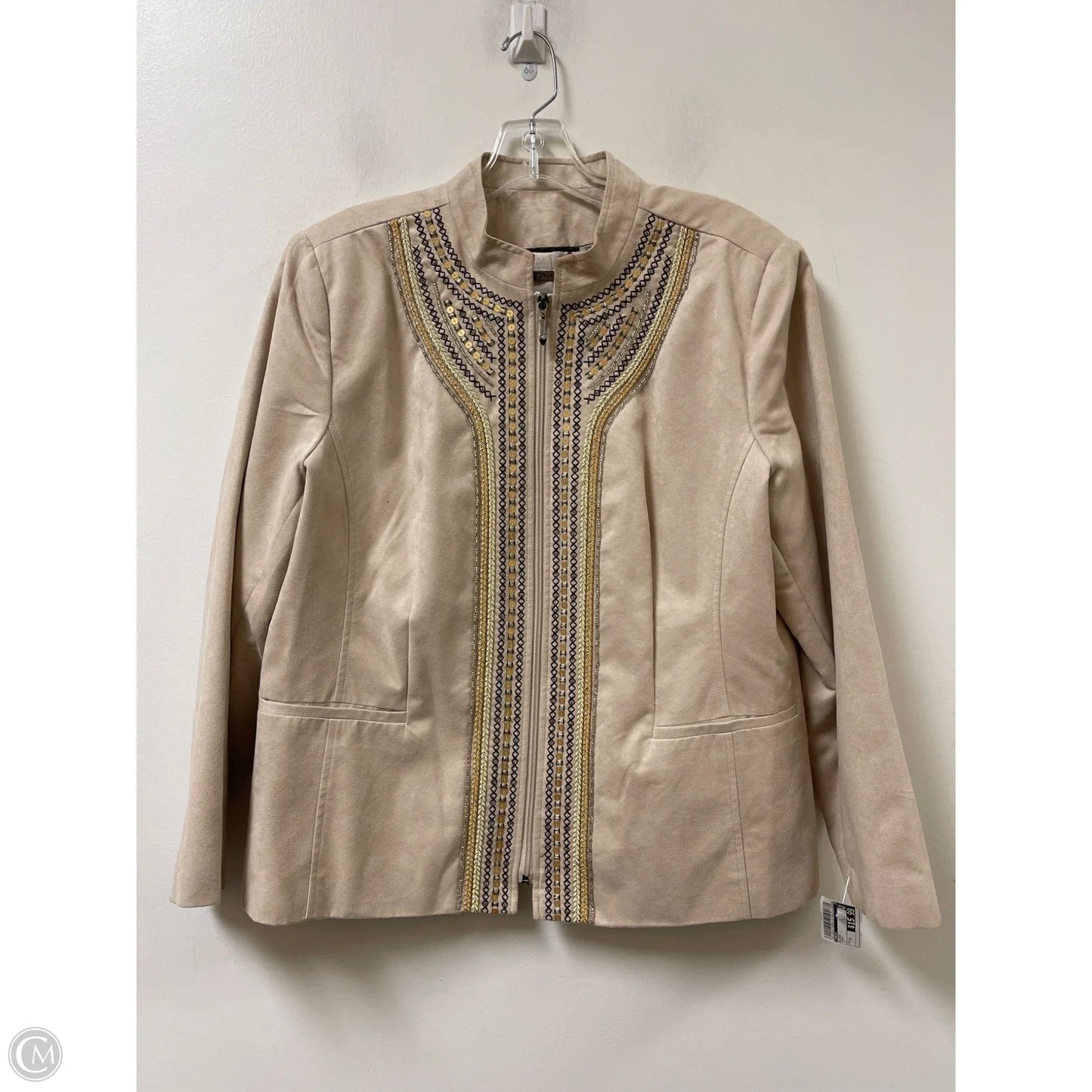 Blazer By Tanjay In Cream, Size: 1x