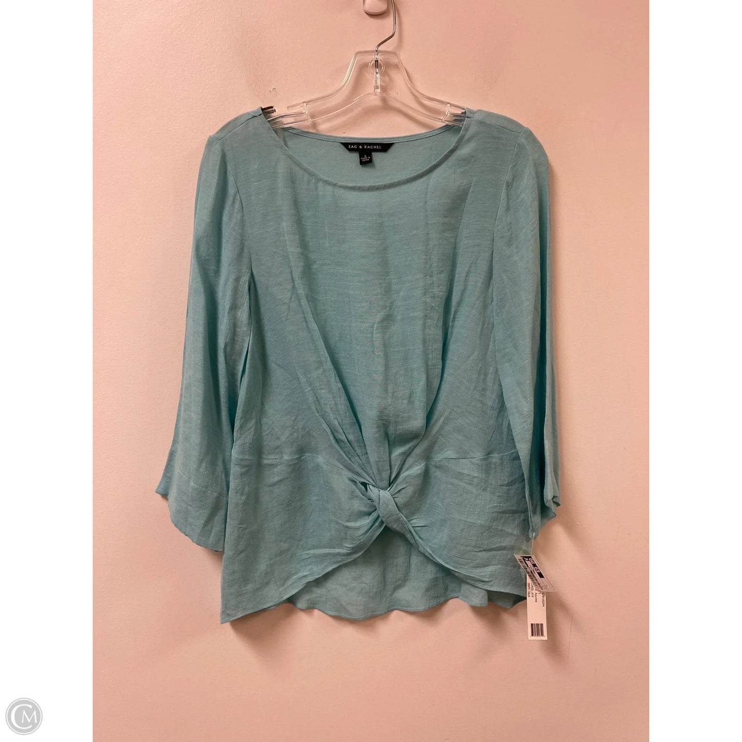 Top Long Sleeve By Zac And Rachel In Blue, Size: S