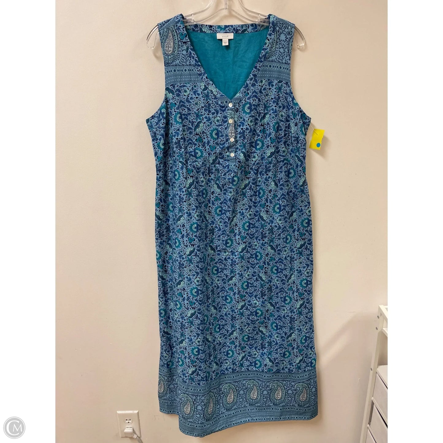 Dress Casual Maxi By Pure Jill In Blue, Size: L