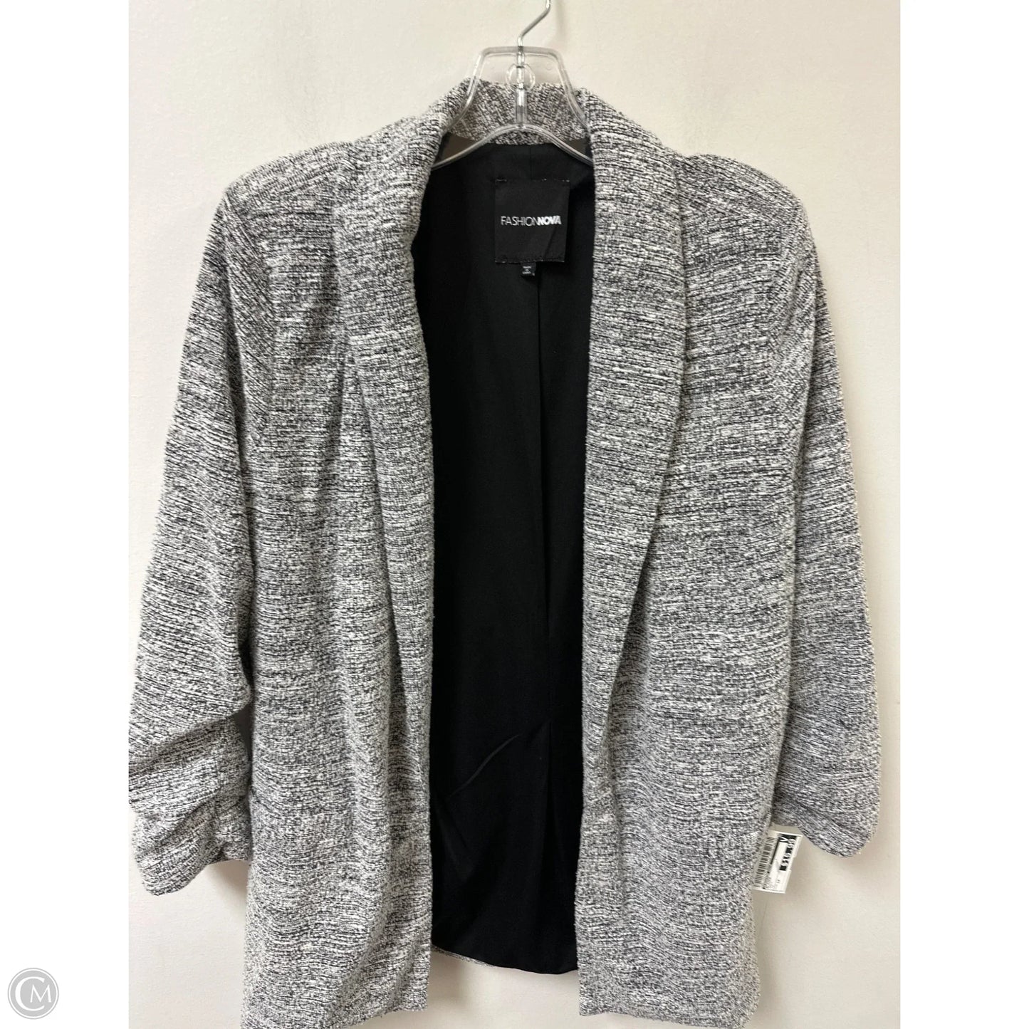 Blazer By Fashion Nova In Grey, Size: 1x