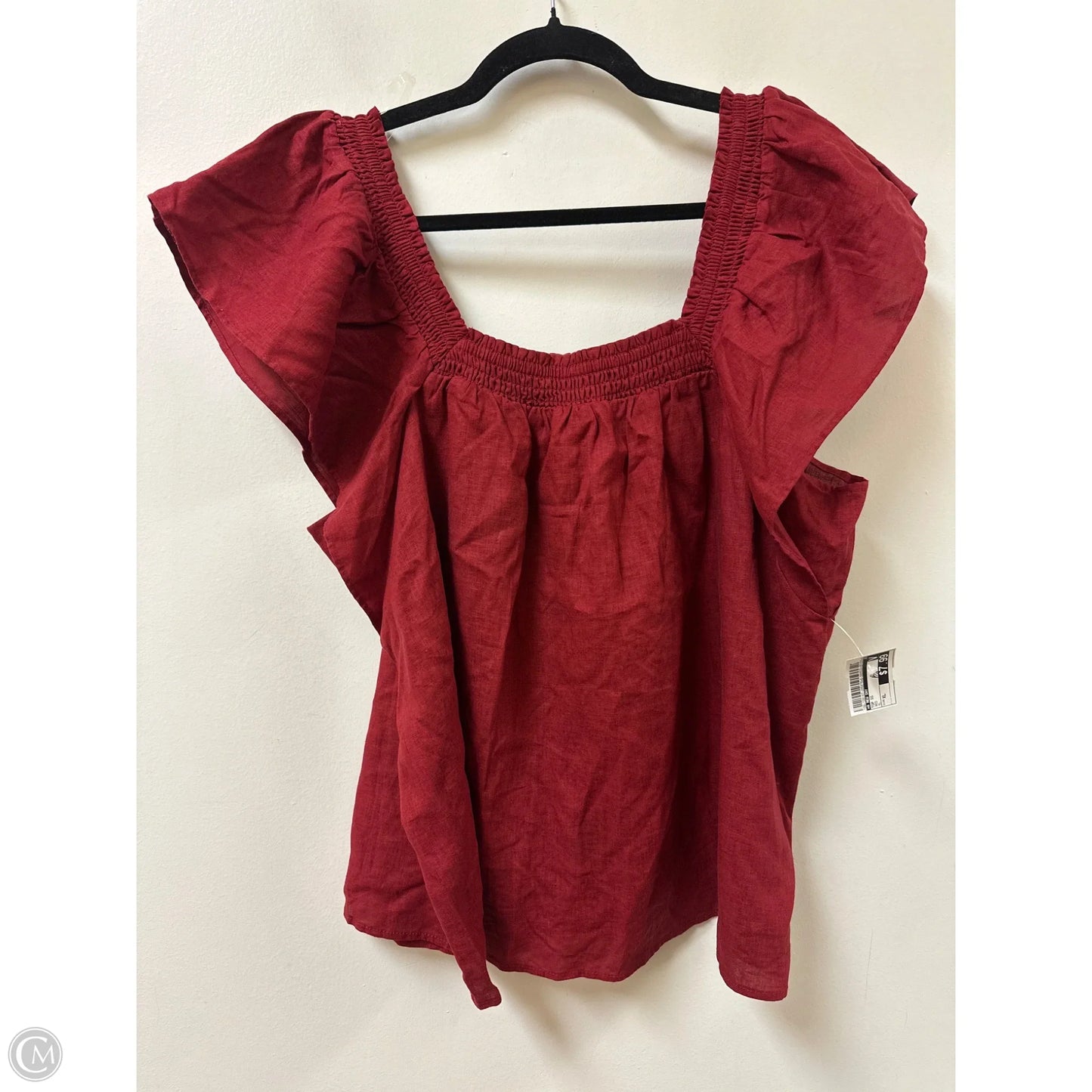 Top Short Sleeve By A New Day In Red, Size: Xl