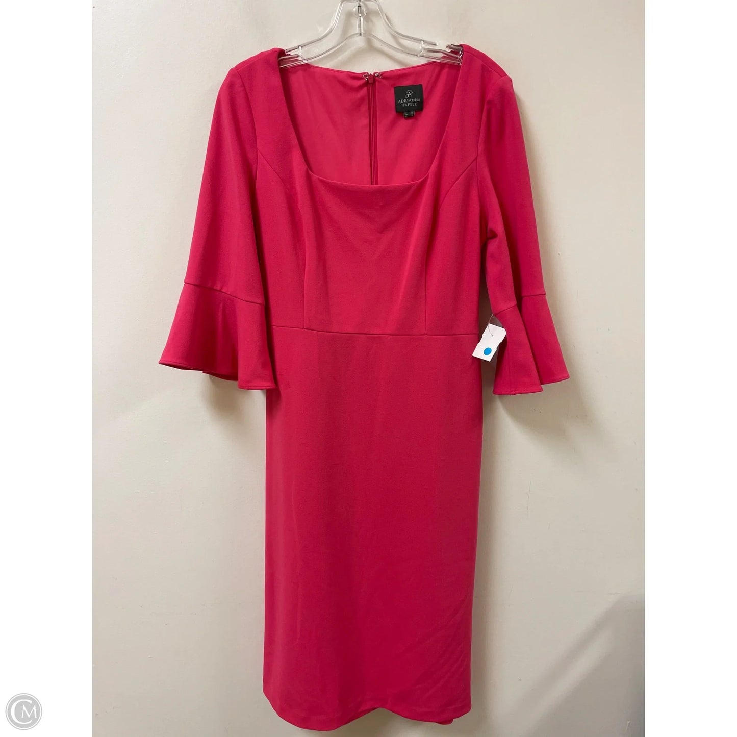 Dress Casual Midi By Adrianna Papell In Pink, Size: L