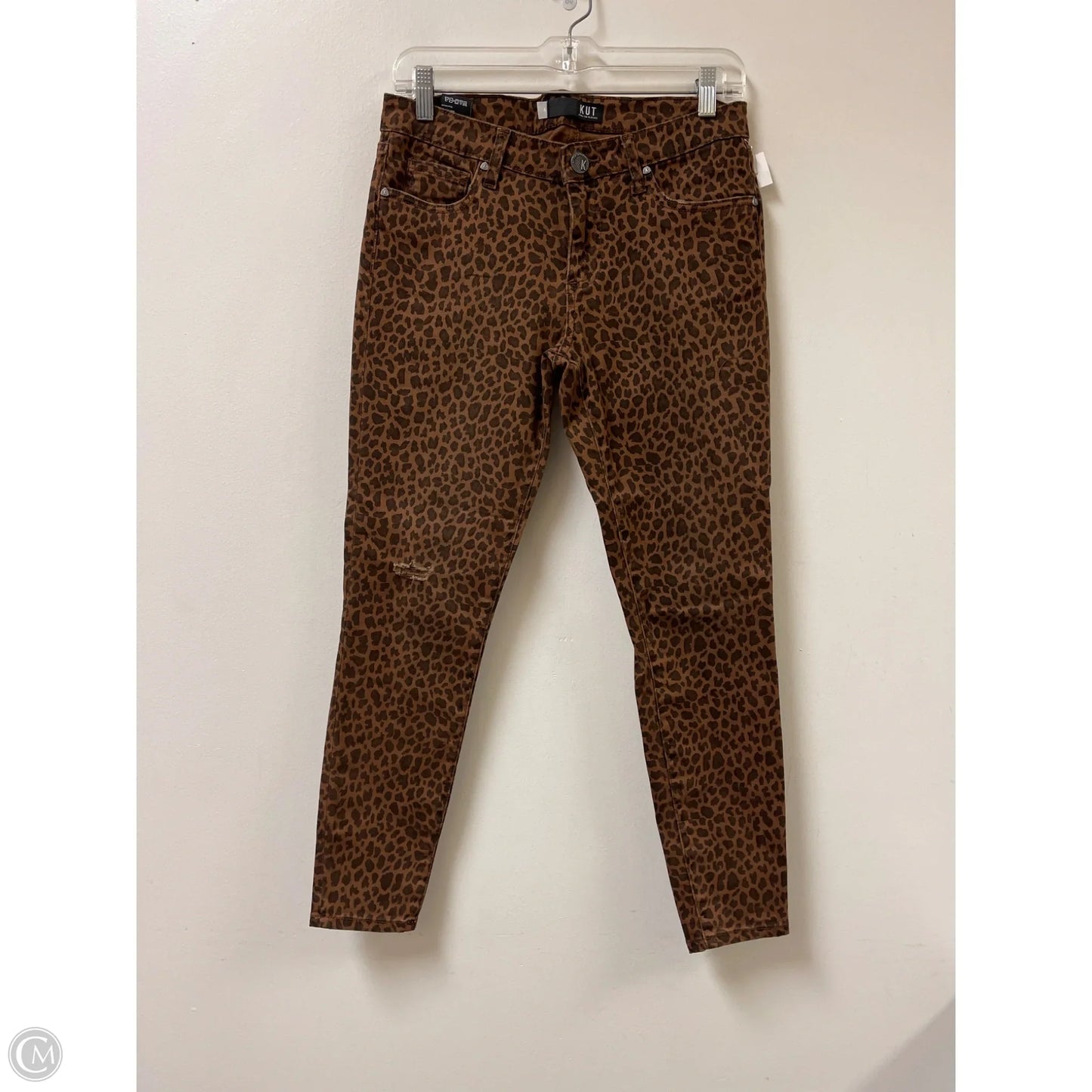 Jeans Skinny By Kut In Animal Print, Size: 4