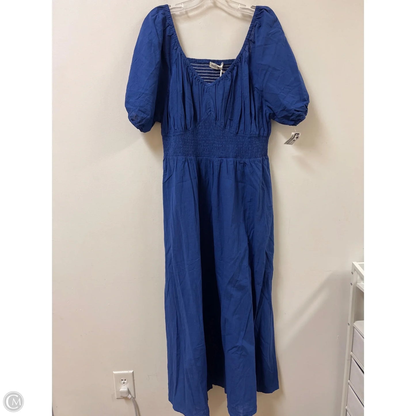 Dress Casual Maxi By Grace Karin In Blue, Size: 2x