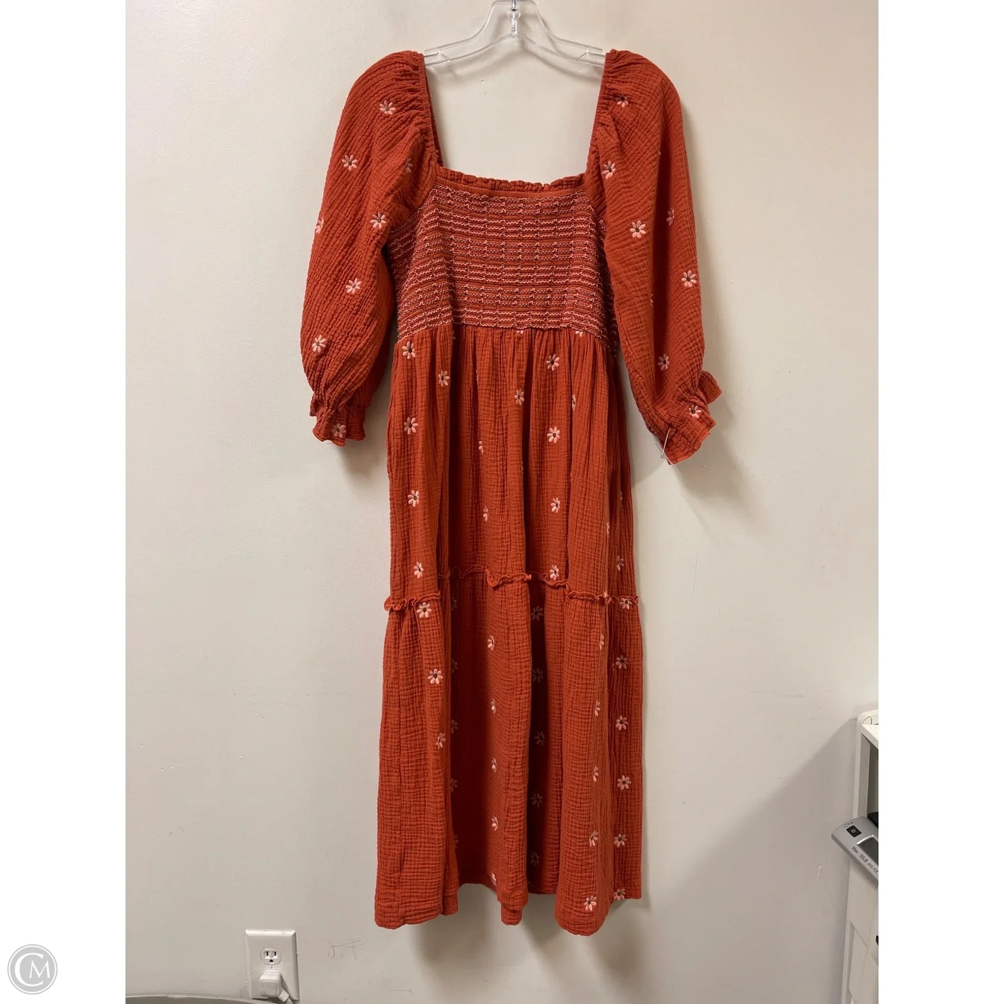 Dress Casual Maxi By Clothes Mentor In Orange, Size: 1x