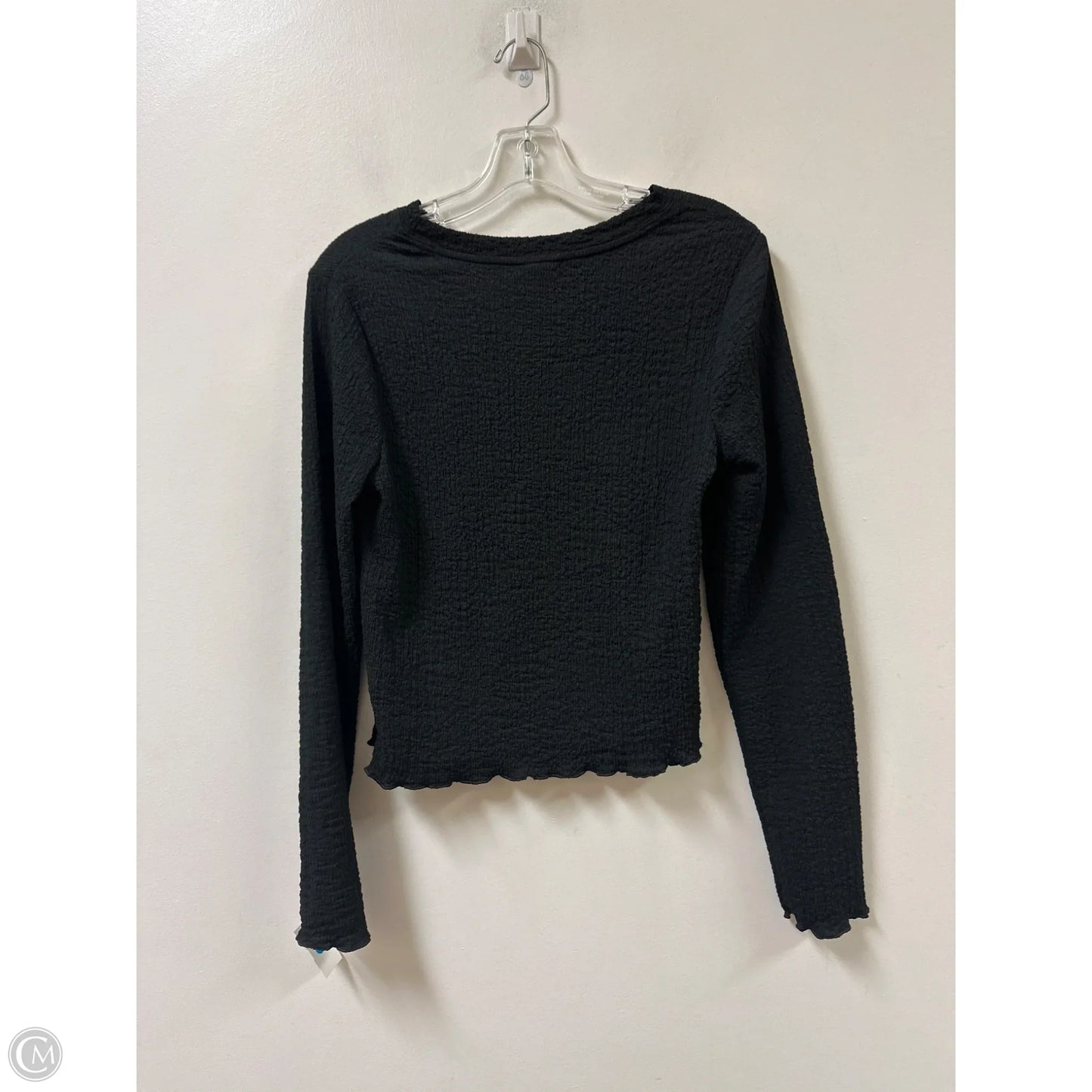 Top Long Sleeve By A New Day In Black, Size: S