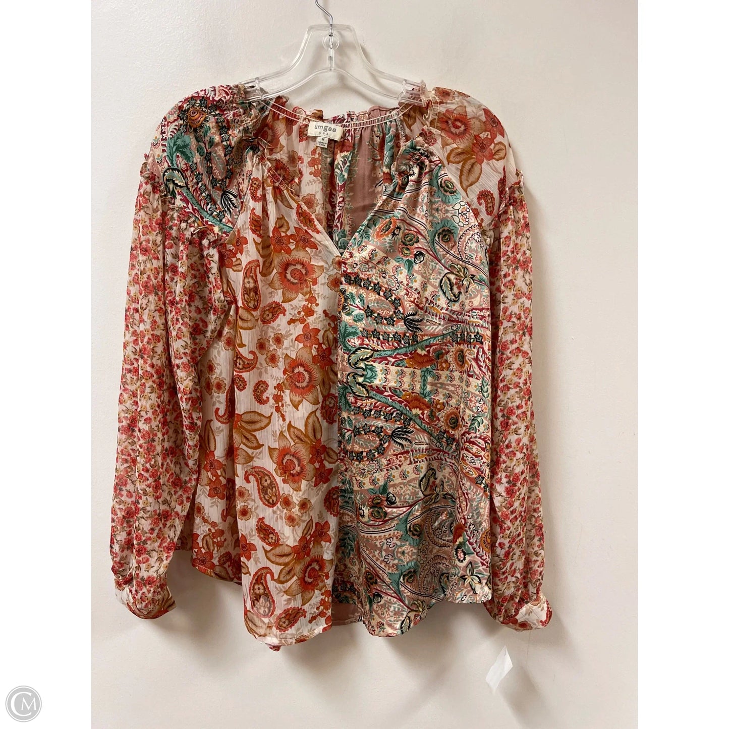 Top Long Sleeve By Umgee In Multi-colored, Size: M