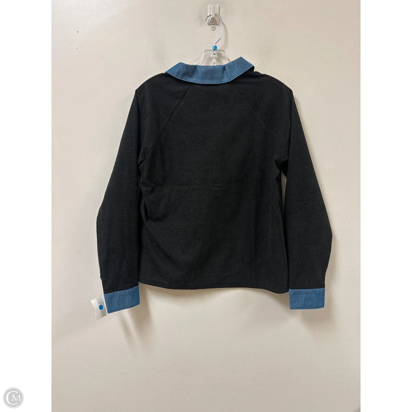 Top Long Sleeve By Clothes Mentor In Black, Size: L
