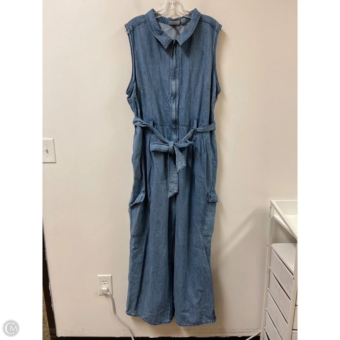 Jumpsuit By Universal Thread In Blue Denim, Size: 3x