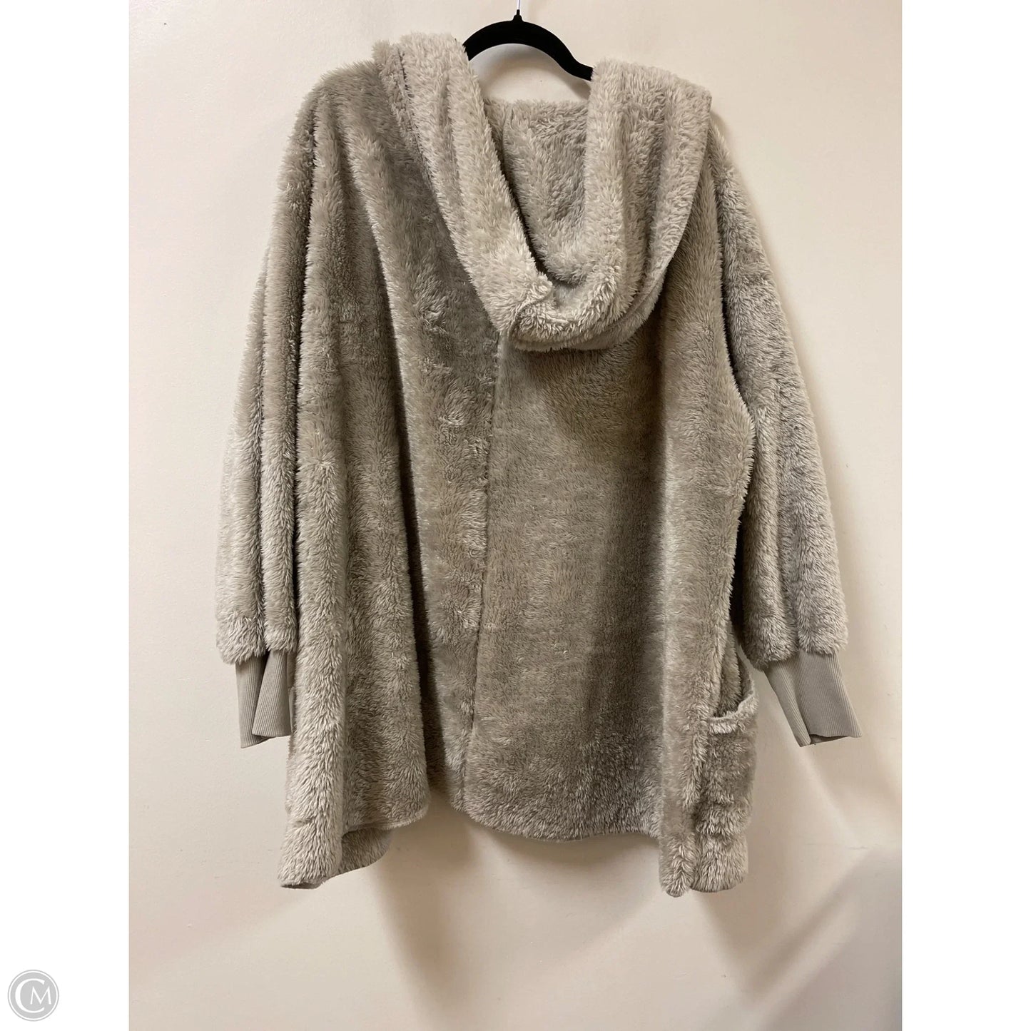 Sweater Cardigan By Zenana Outfitters In Grey, Size: 2x
