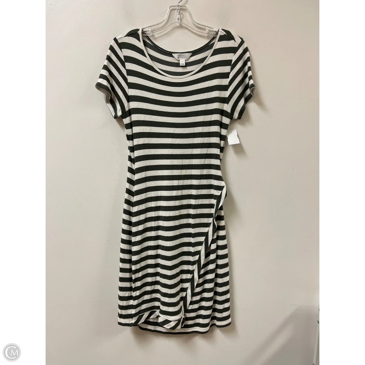 Dress Casual Midi By Market & Spruce In Green, Size: L