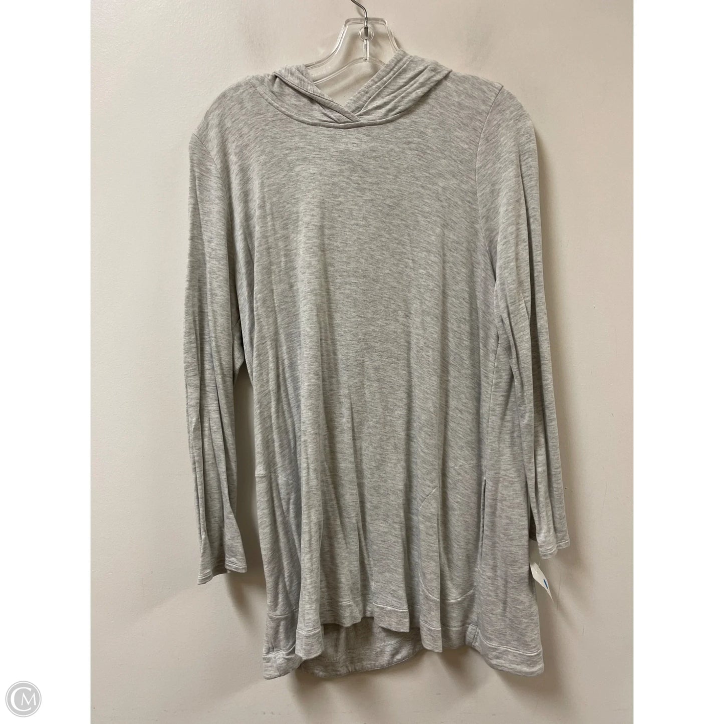 Top Long Sleeve By Pure Jill In Grey, Size: L