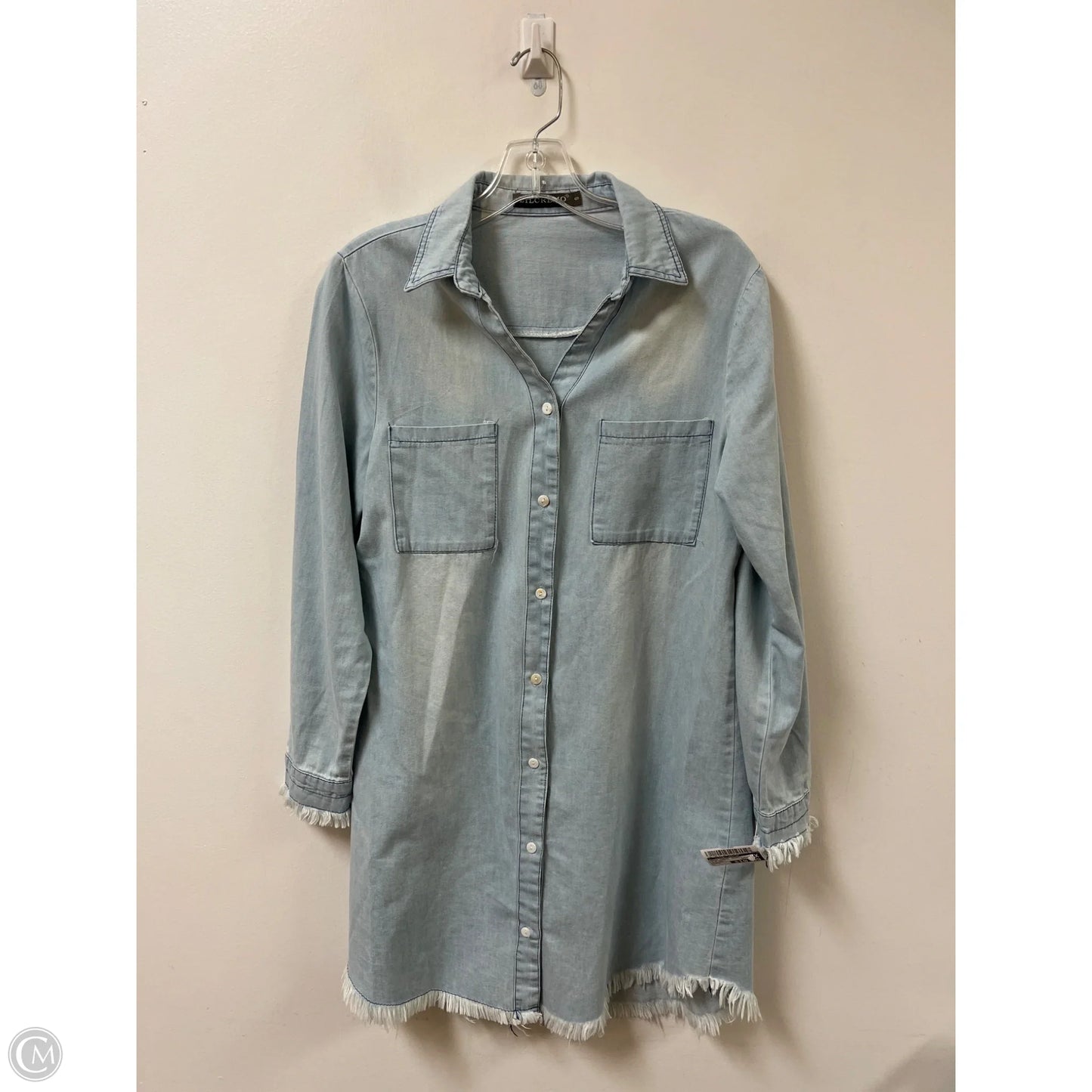 Dress Casual Short By Clothes Mentor In Blue Denim, Size: S