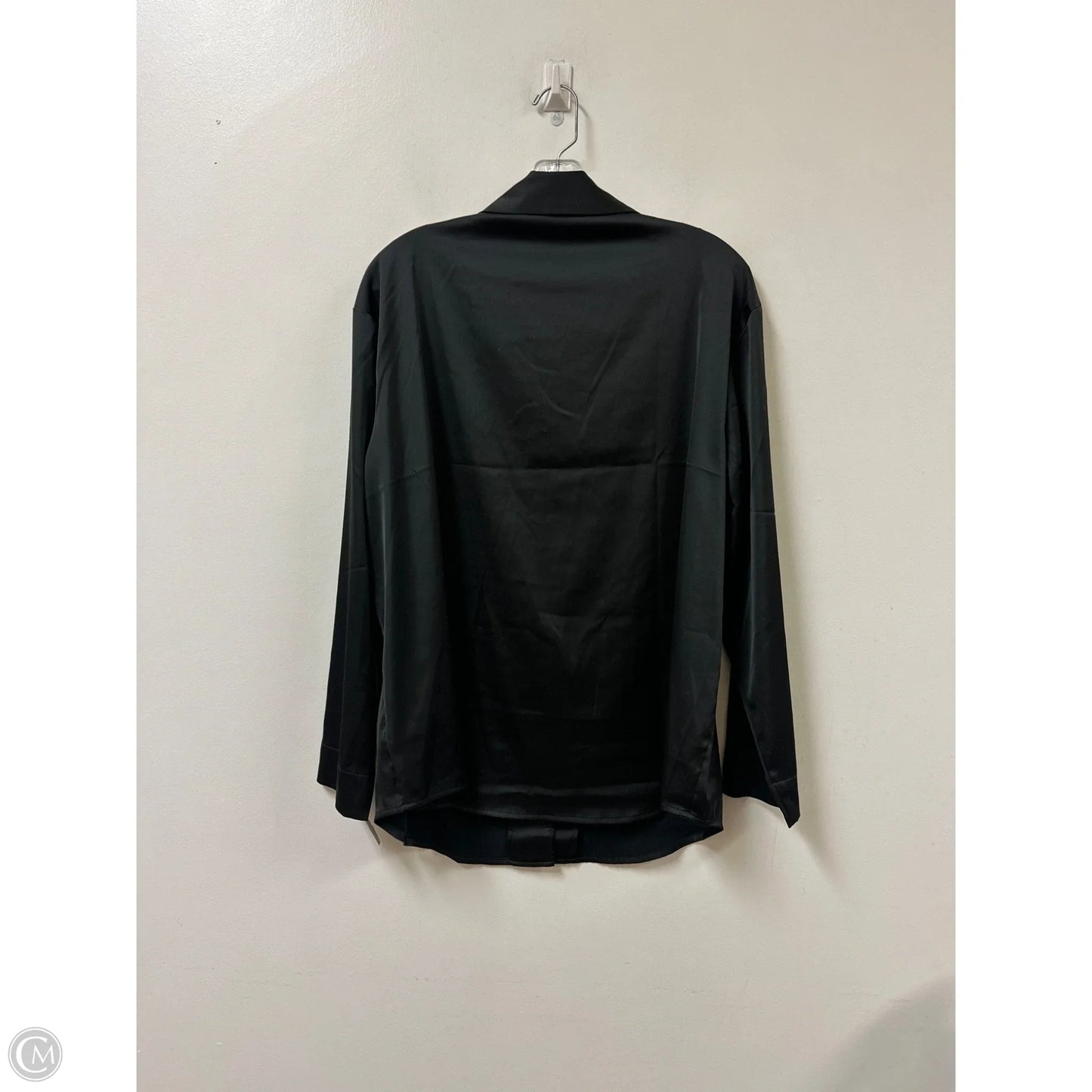 Blouse Long Sleeve By Old Navy In Black, Size: M