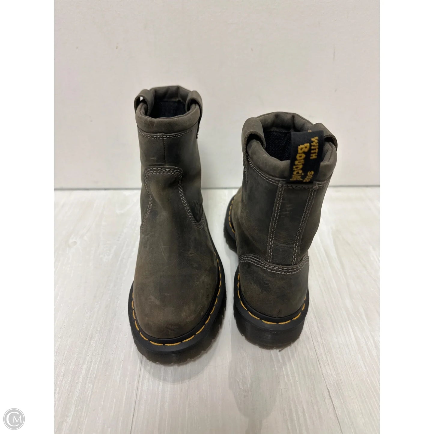 Boots Ankle Flats By Dr Martens In Grey, Size: 6