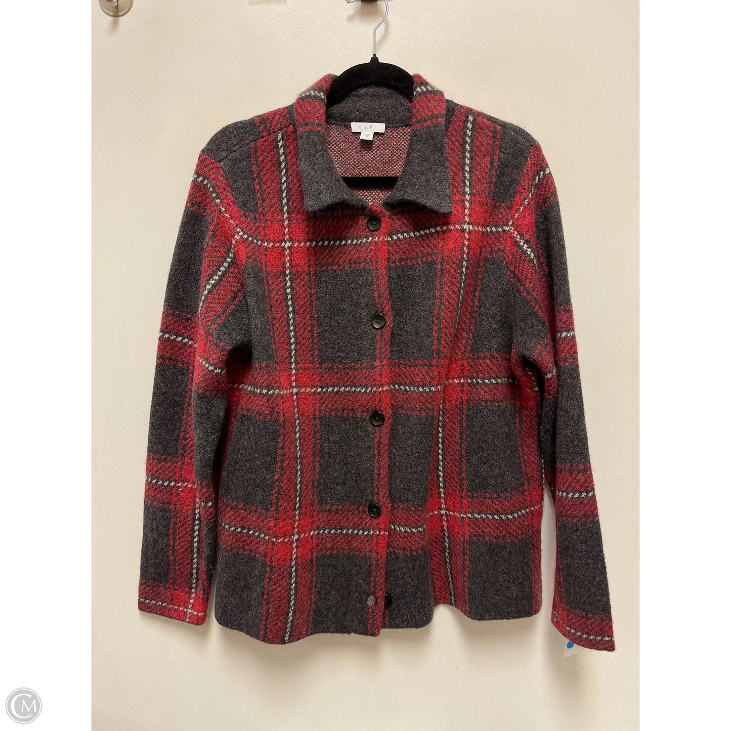 Jacket Fleece By J. Jill In Red, Size: M