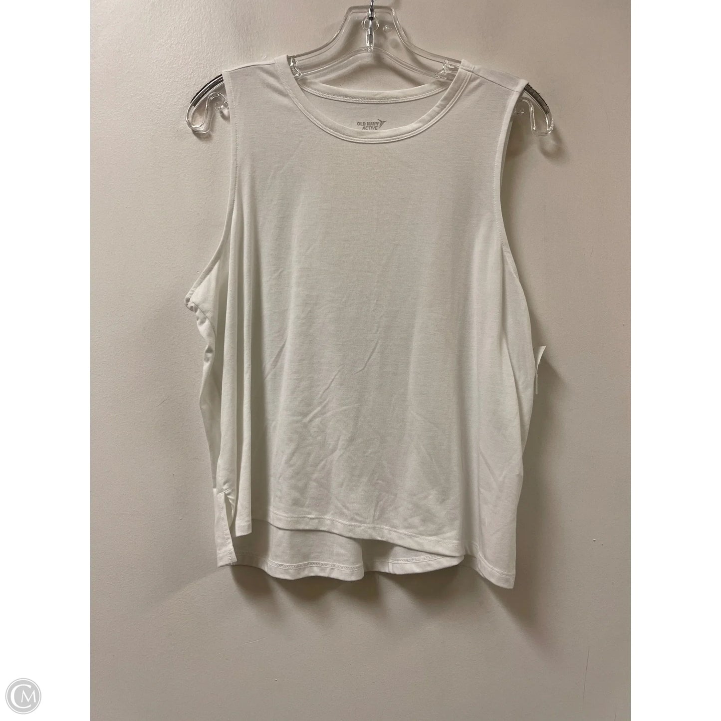 Athletic Tank Top By Old Navy In White, Size: L