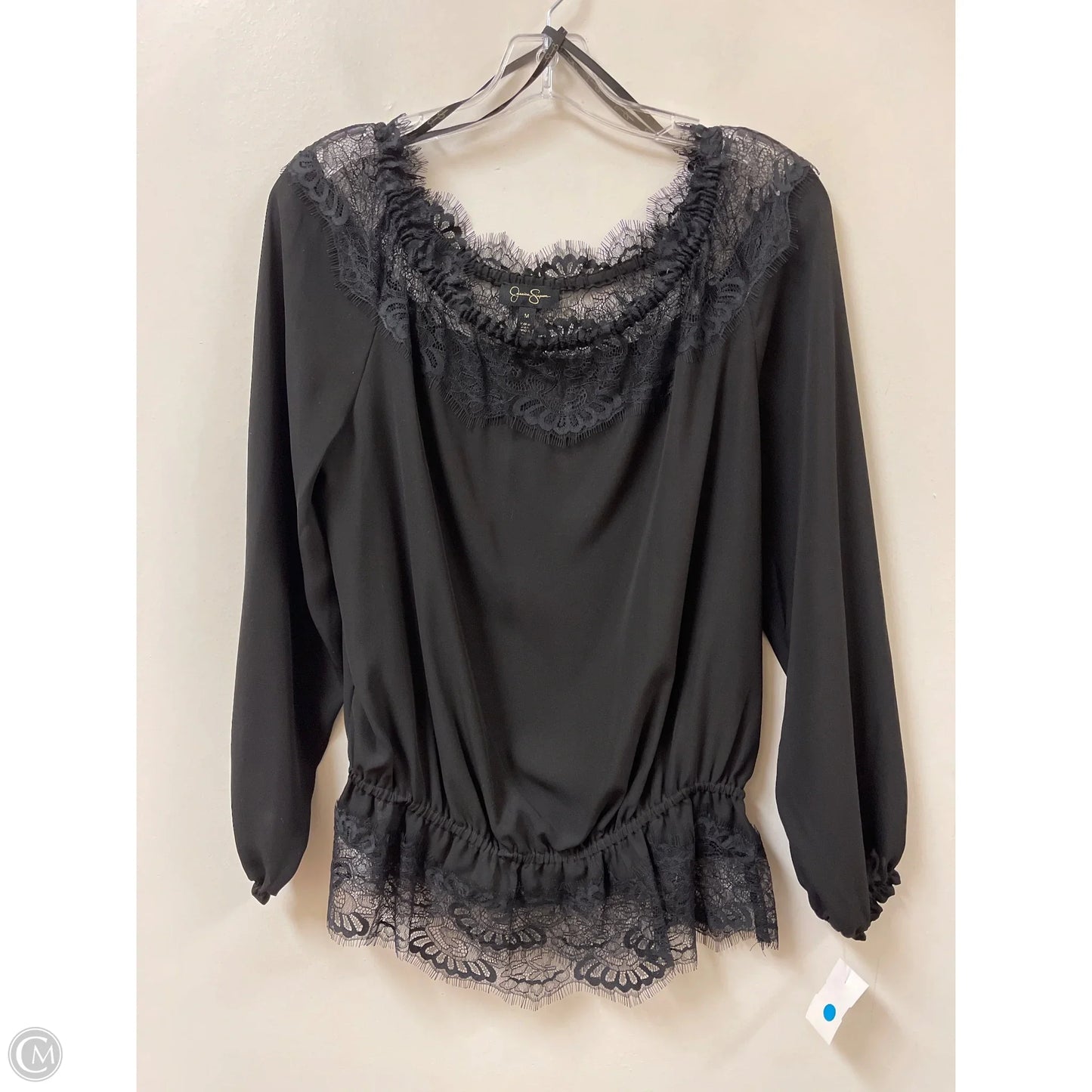 Top Long Sleeve By Jessica Simpson In Black, Size: M