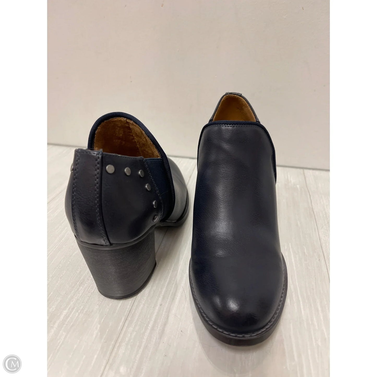 Boots Ankle Heels By Natural Soul In Black, Size: 8