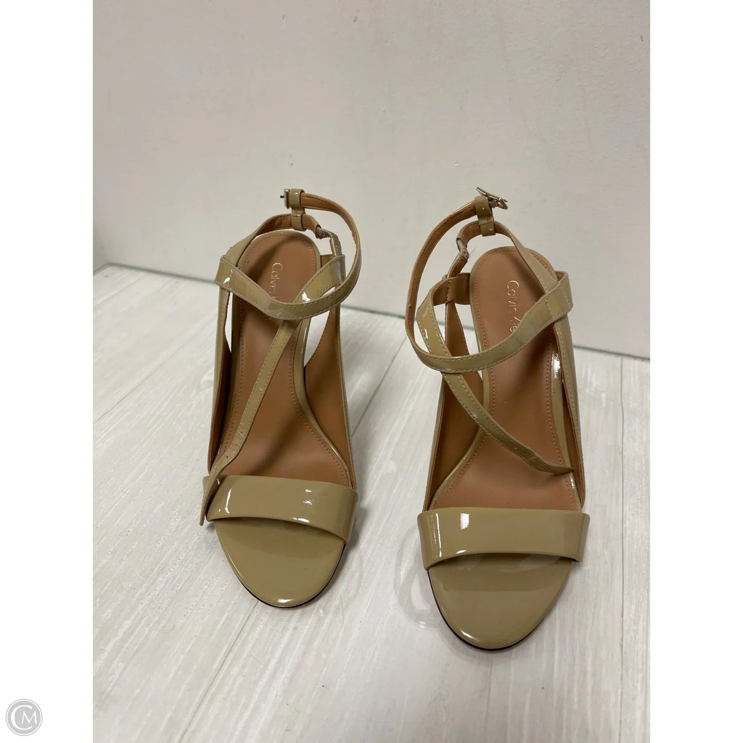 Shoes Heels Stiletto By Calvin Klein In Tan, Size: 7.5