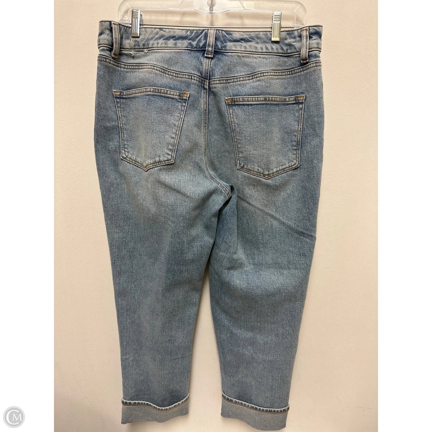 Jeans Straight By Talbots In Blue Denim, Size: 8