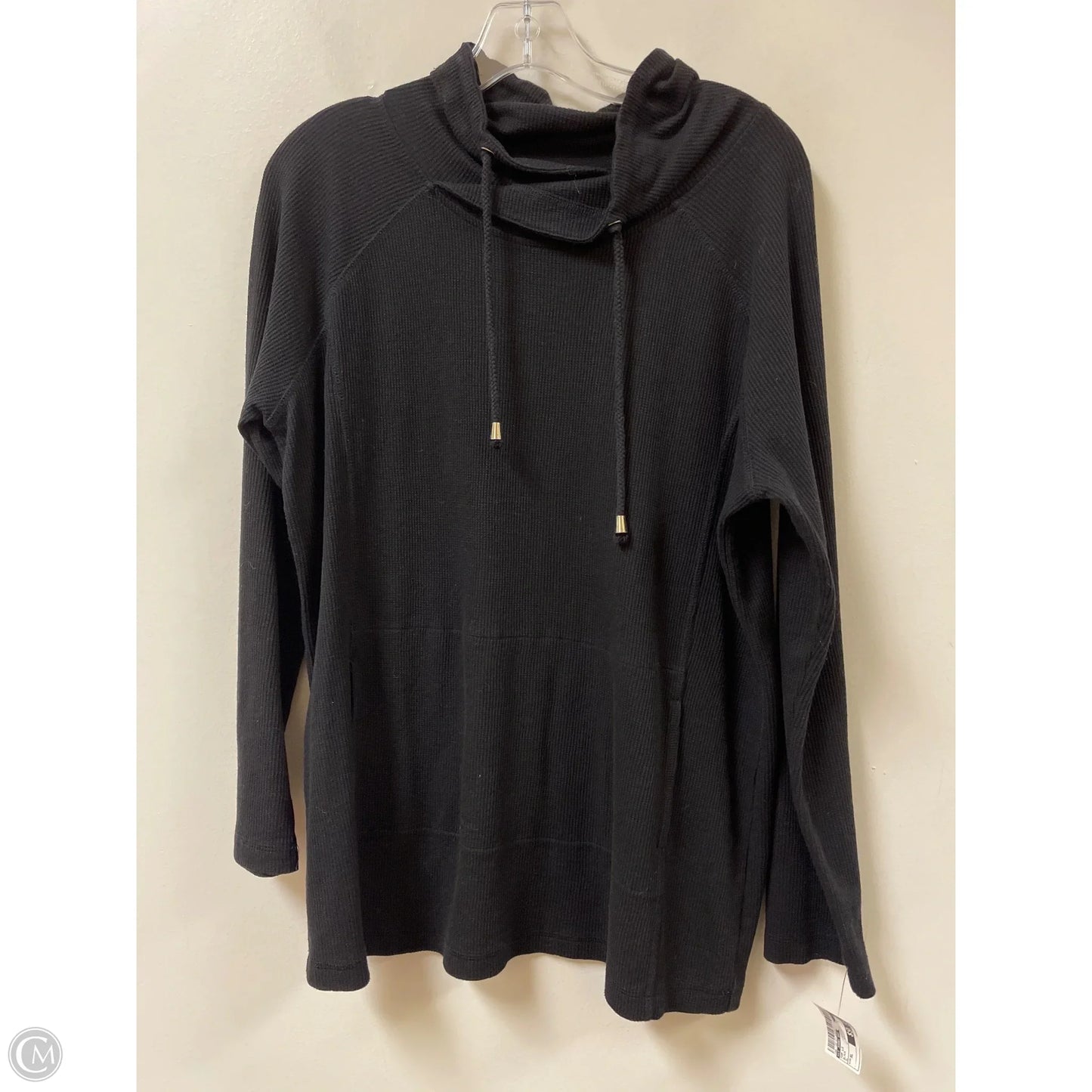 Top Long Sleeve By St Johns Bay In Black, Size: Xl