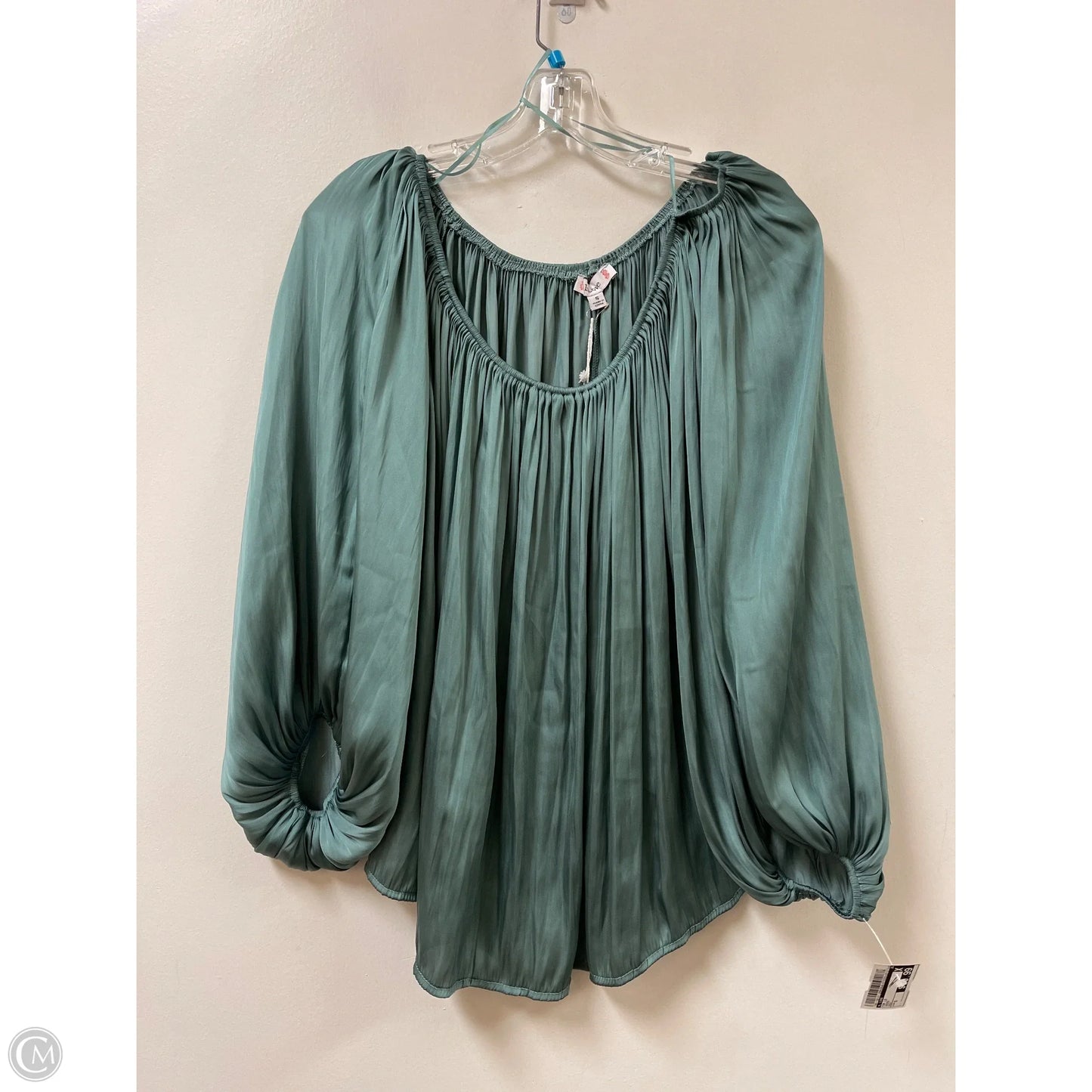 Top Long Sleeve By L Love In Green, Size: S