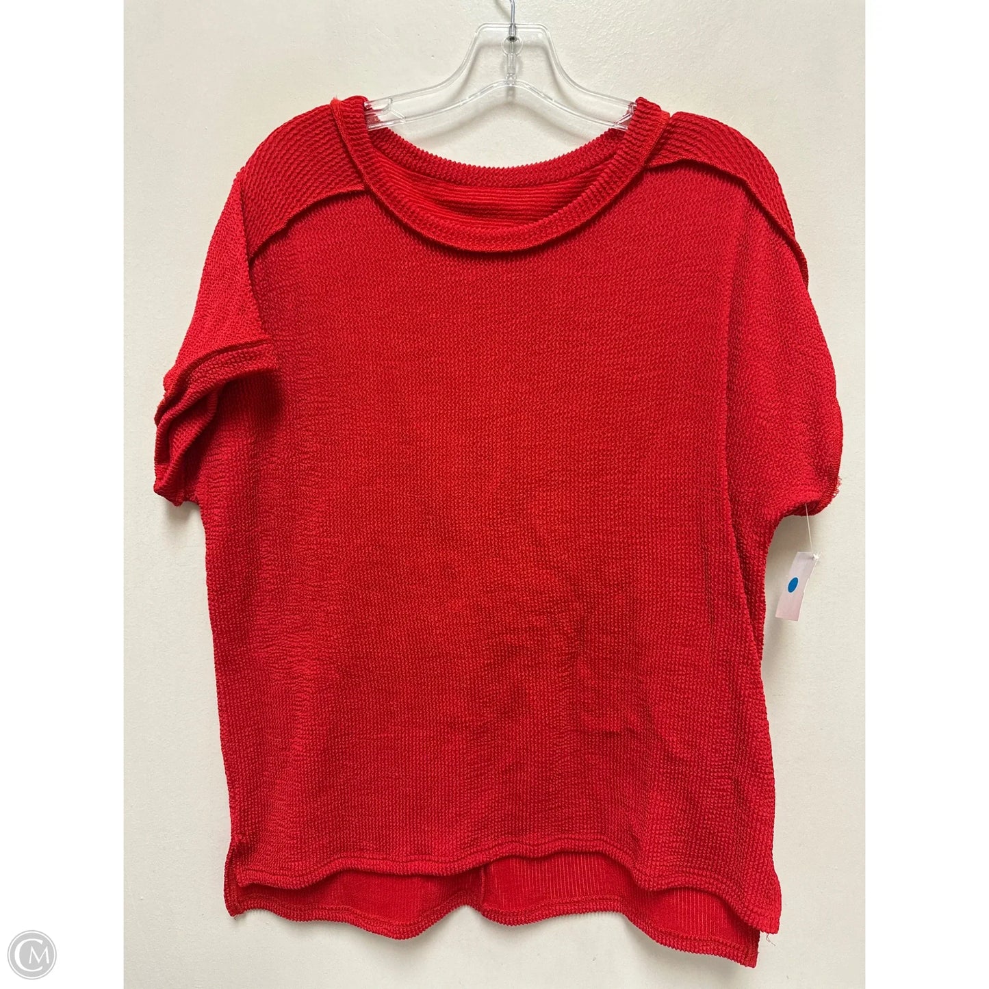 Top Short Sleeve By Clothes Mentor In Red, Size: M