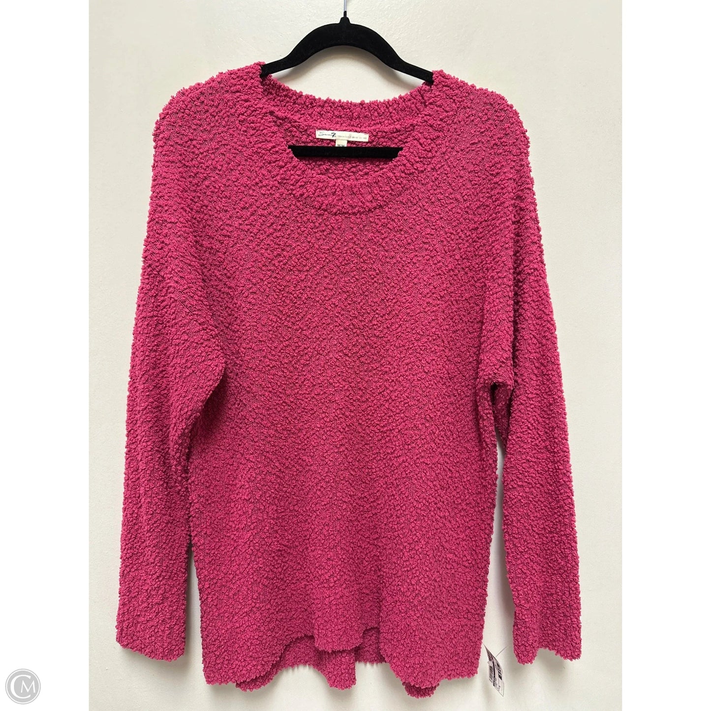 Sweater By Seven 7 In Pink, Size: M