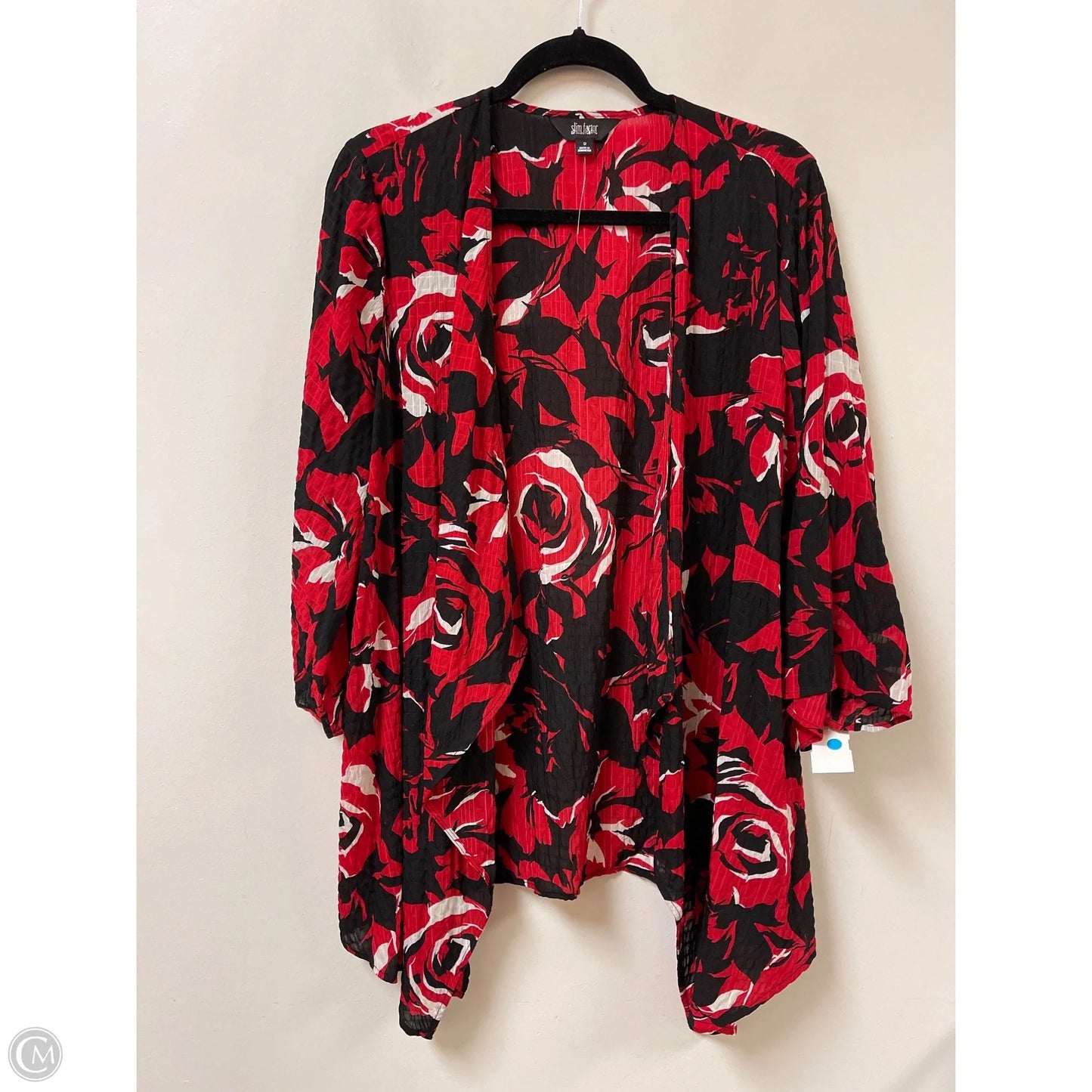 Sweater Cardigan By Clothes Mentor In Red, Size: S