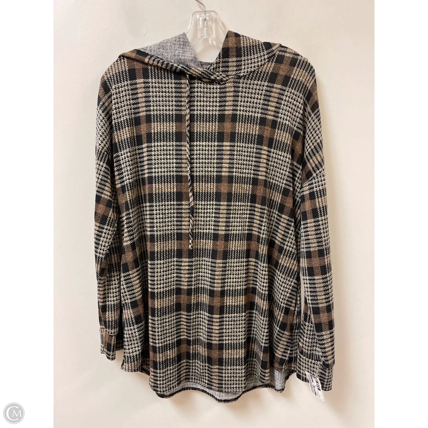 Top Long Sleeve By Clothes Mentor In Brown, Size: L