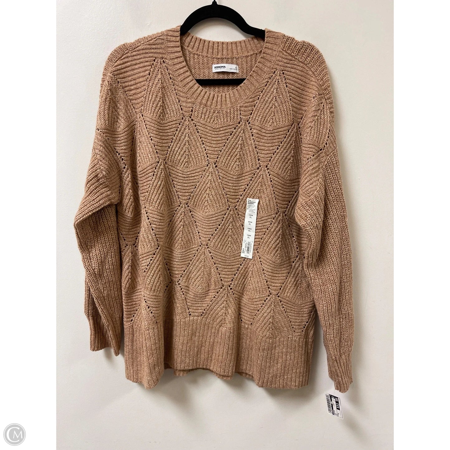Sweater By Sonoma In Tan, Size: Xl