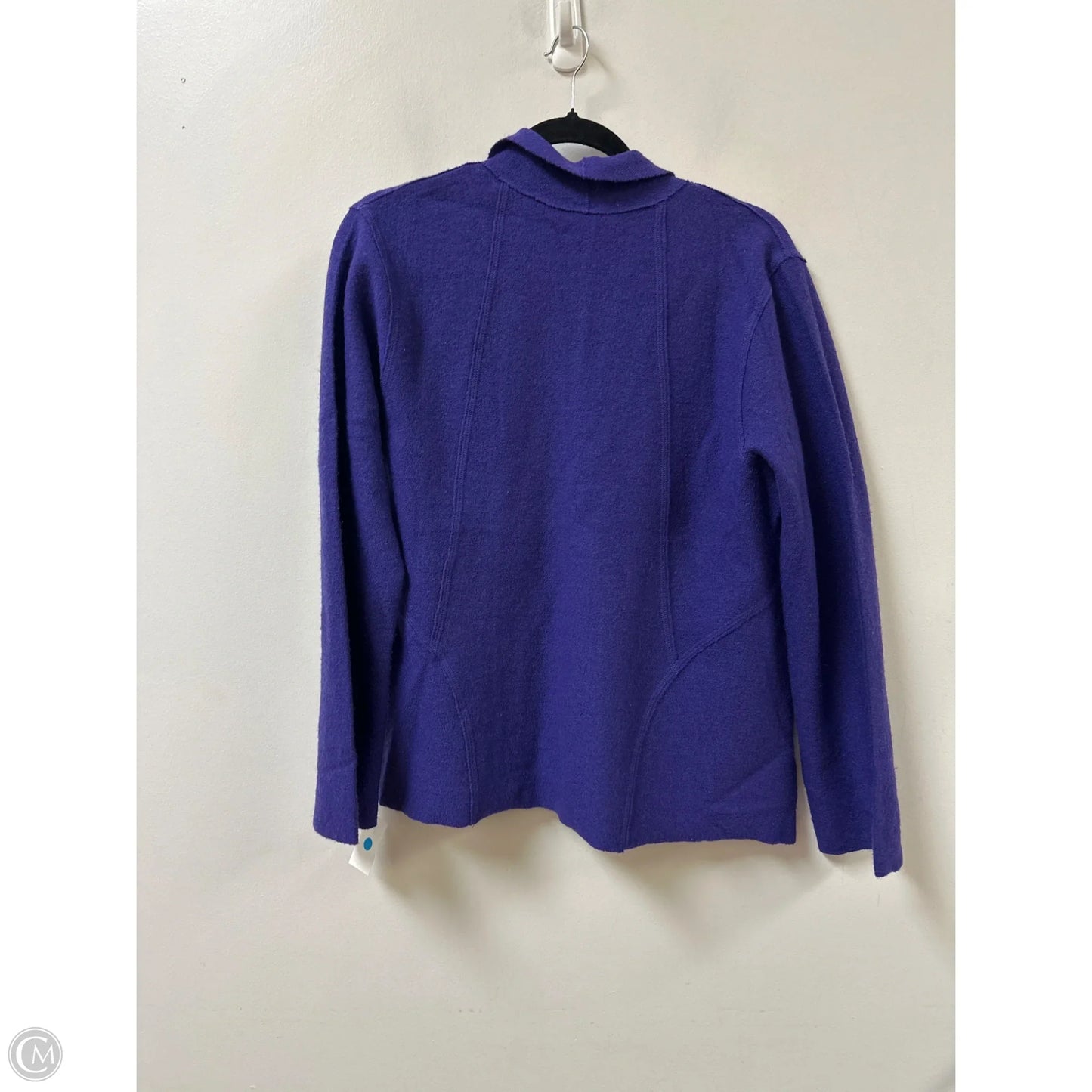 Sweater Cardigan By Chicos In Purple, Size: L