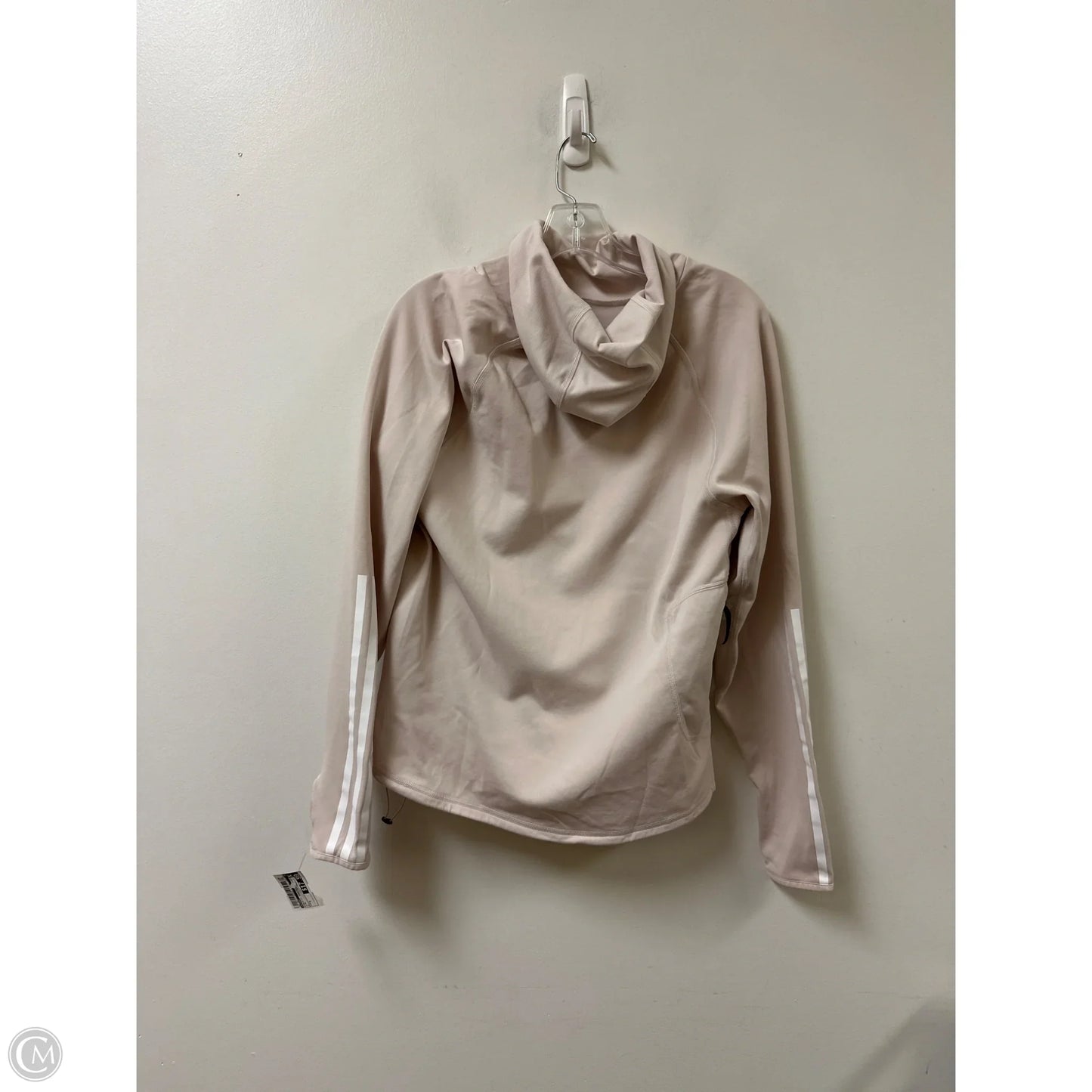 Athletic Sweatshirt Hoodie By Adidas In Pink, Size: S