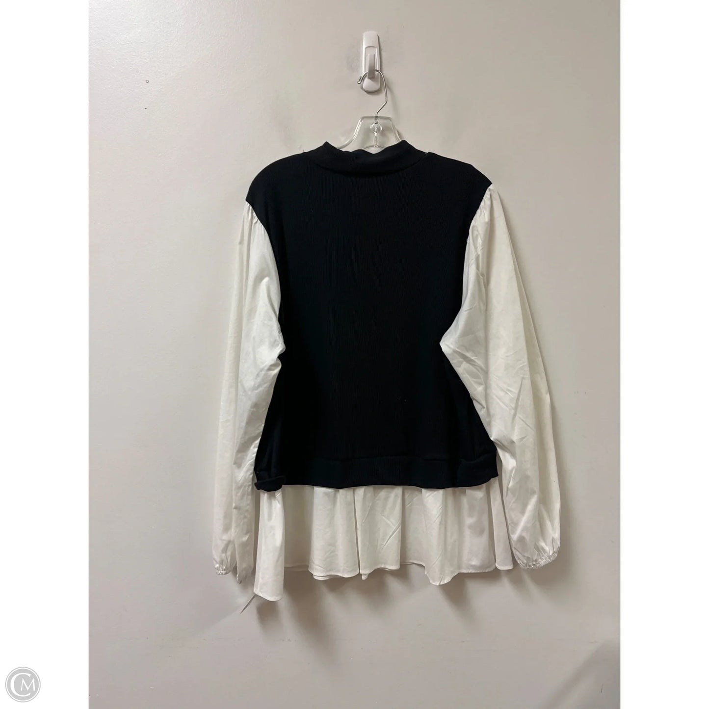 Top Long Sleeve By Moa Moa In Black, Size: 2x