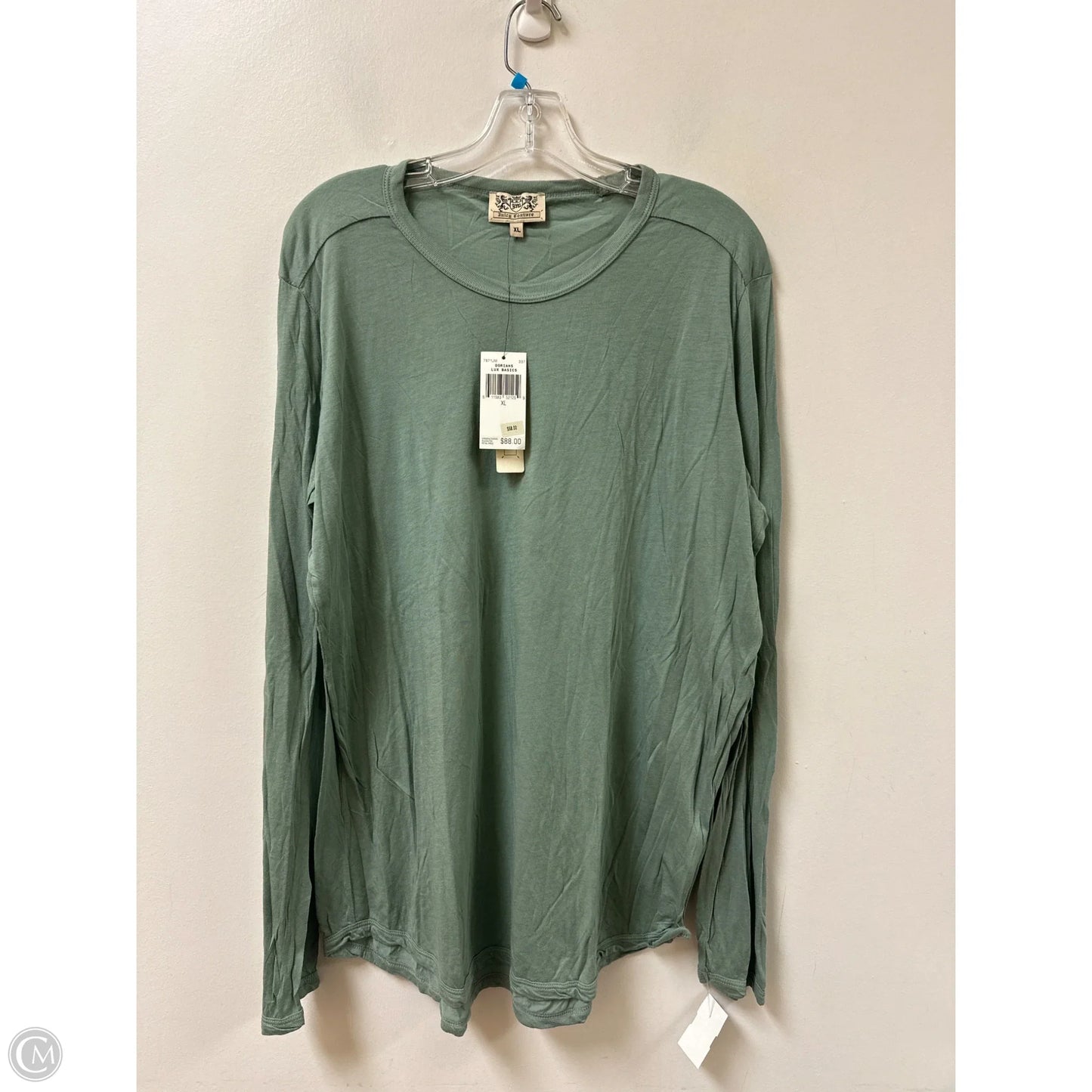 Top Long Sleeve By Juicy Couture In Green, Size: Xl