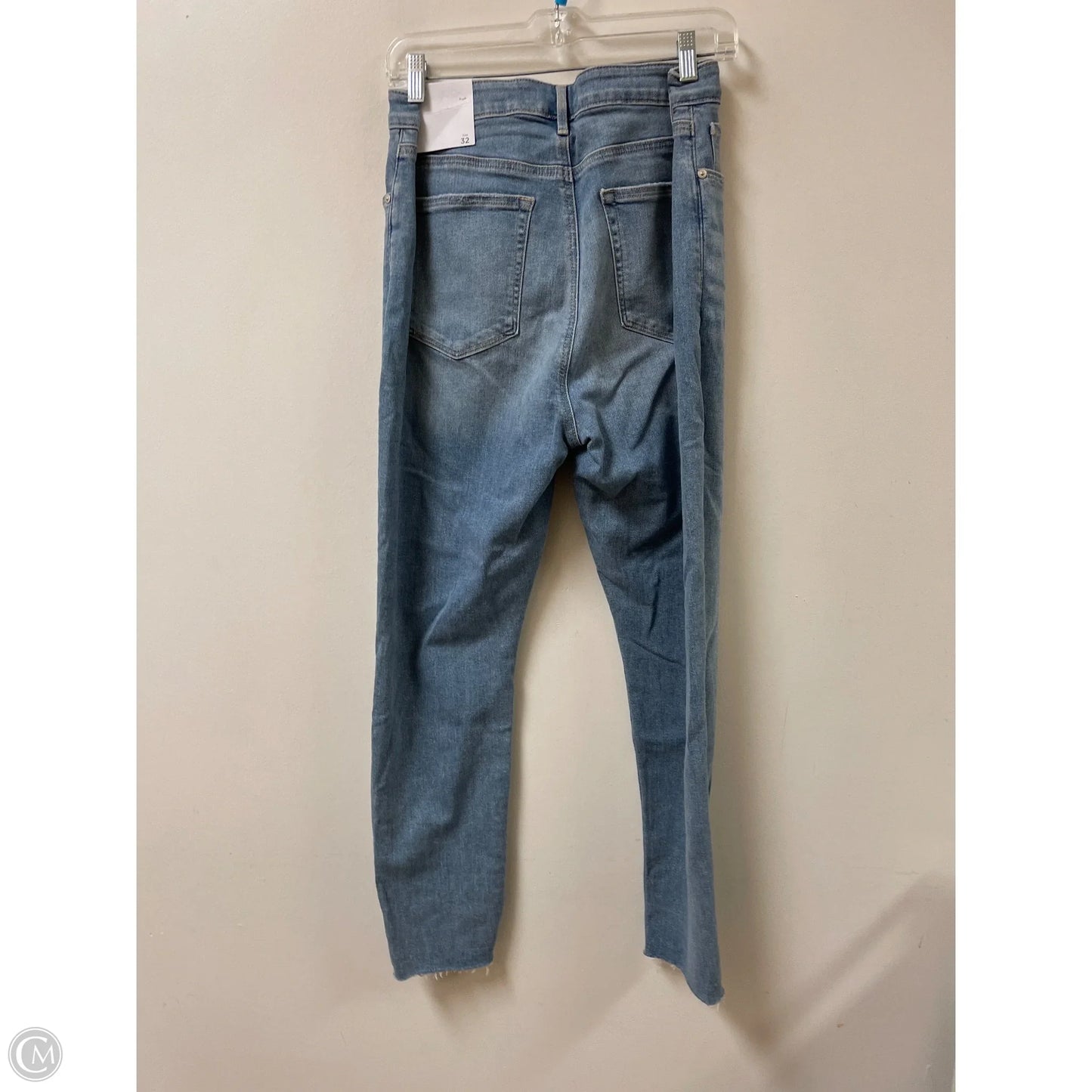 Jeans Straight By Loft In Blue Denim, Size: 14