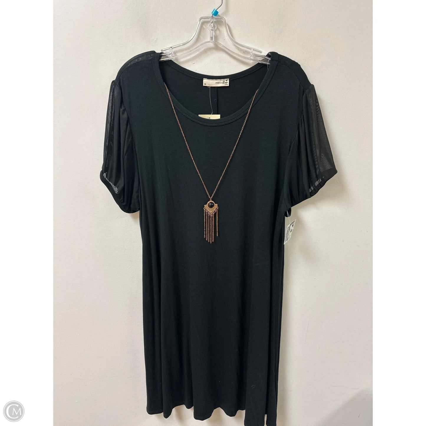 Dress Casual Short By Clothes Mentor In Black, Size: 2x