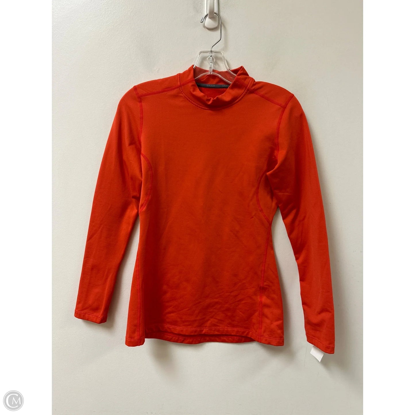 Athletic Top Long Sleeve Collar By Baleaf In Orange, Size: S
