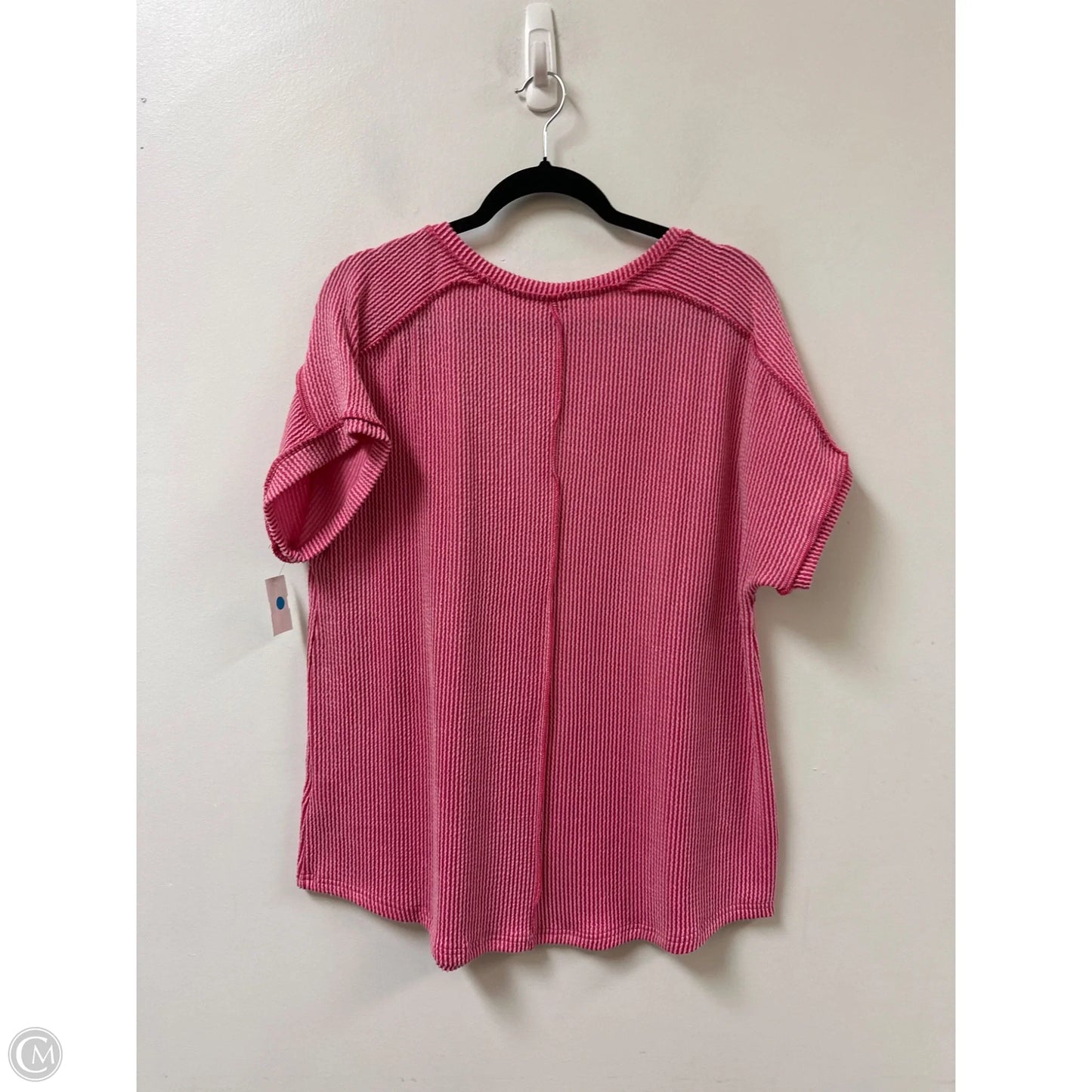 Top Short Sleeve By Clothes Mentor In Pink, Size: L