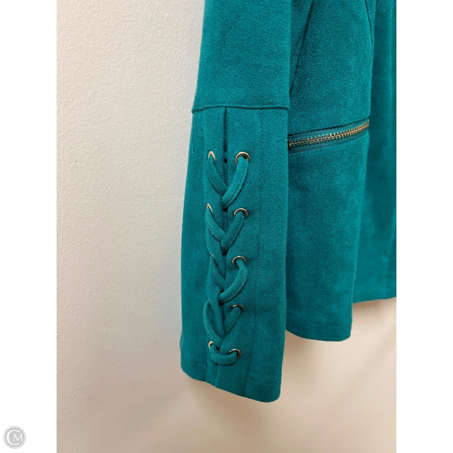 Jacket Other By Chicos In Teal, Size: M